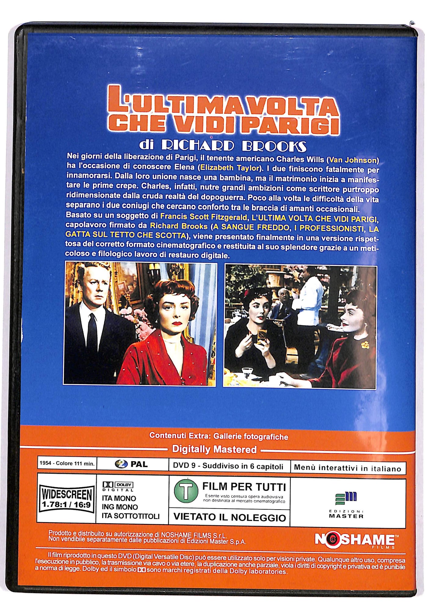 EBOND L'ultima volta che vidi Parigi EDITORIALE DVD D680334