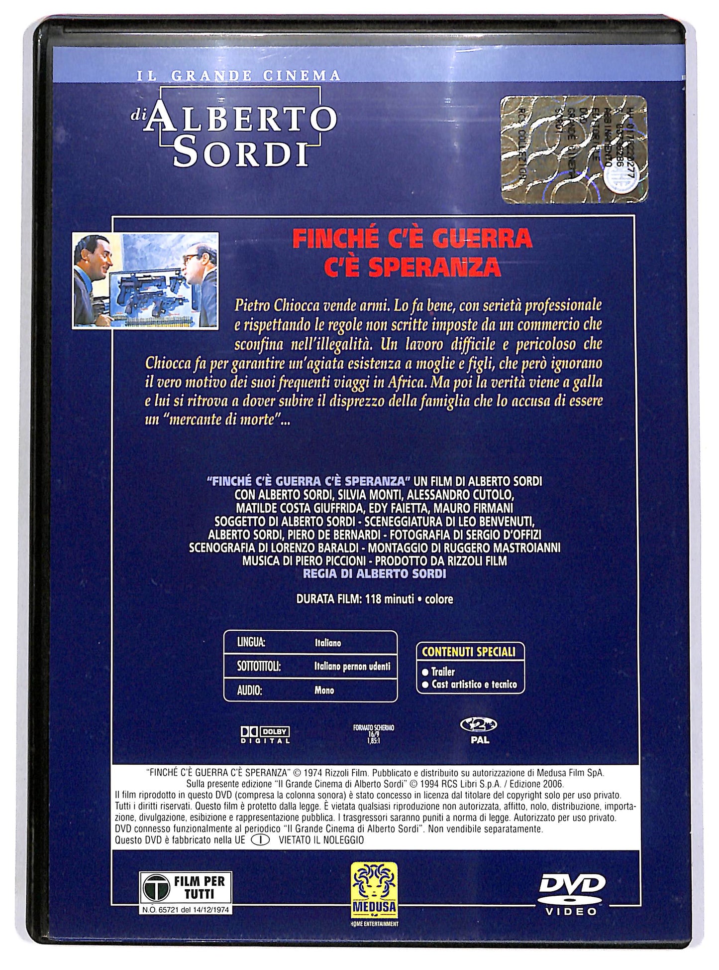 EBOND Finche c'e guerra c'e speranza EDITORIALE DVD D680505