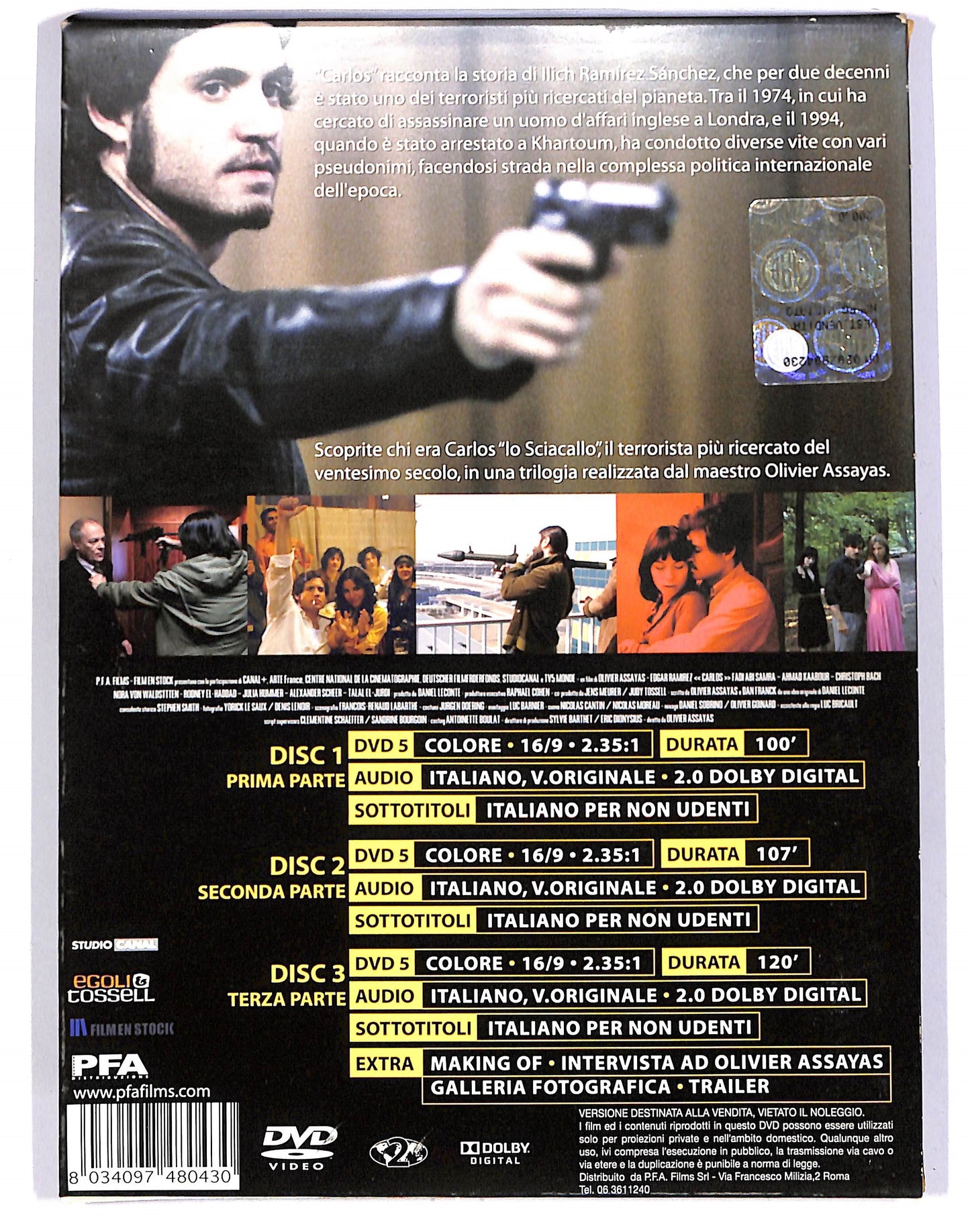 EBOND Carlos (3 dischi) SLIMCASE SLIPCASE DVD D680556