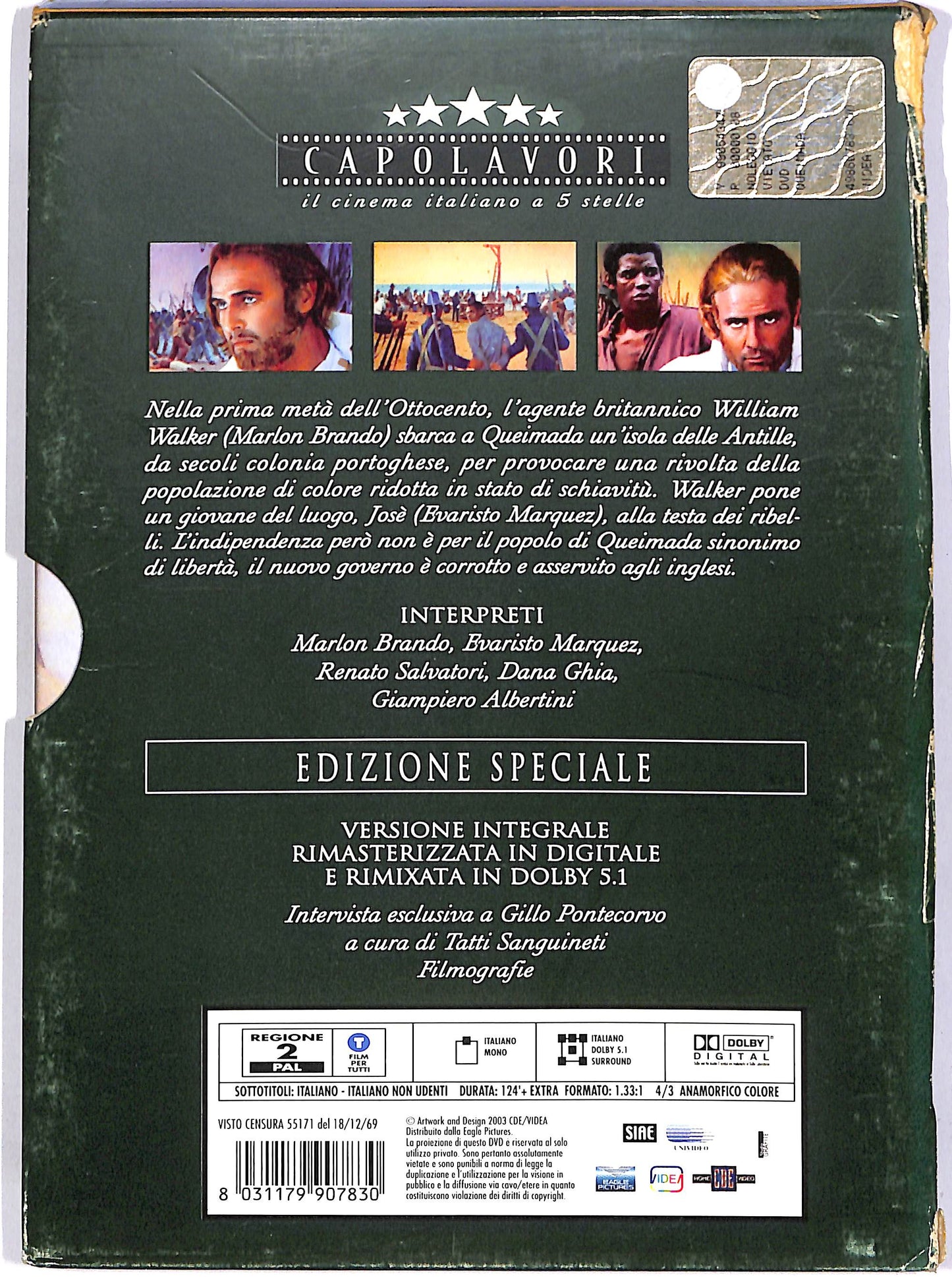 EBOND Queimada SLIPCASE EDIZIONE SPECIALE DVD D680638