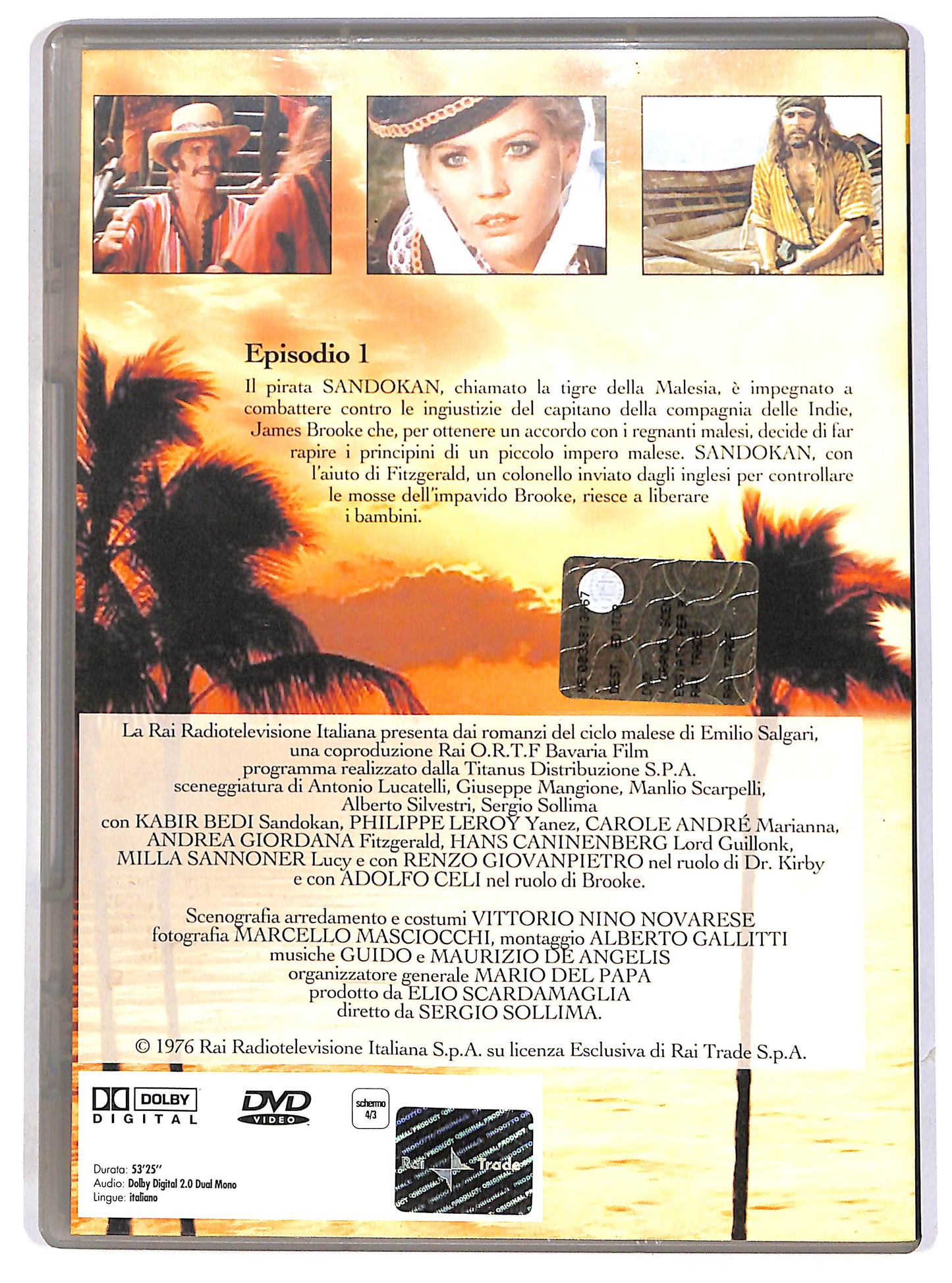 EBOND Sandokan - Episodio 1 EDITORIALE DVD D680951