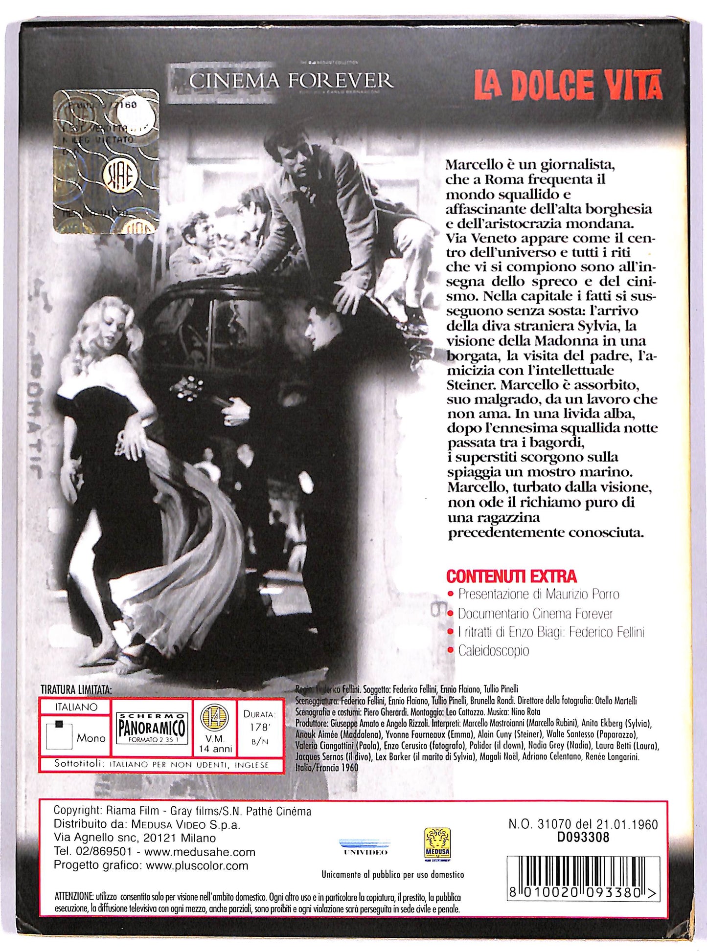EBOND La dolce vita (2 dischi) DIGIPACK DVD D681161
