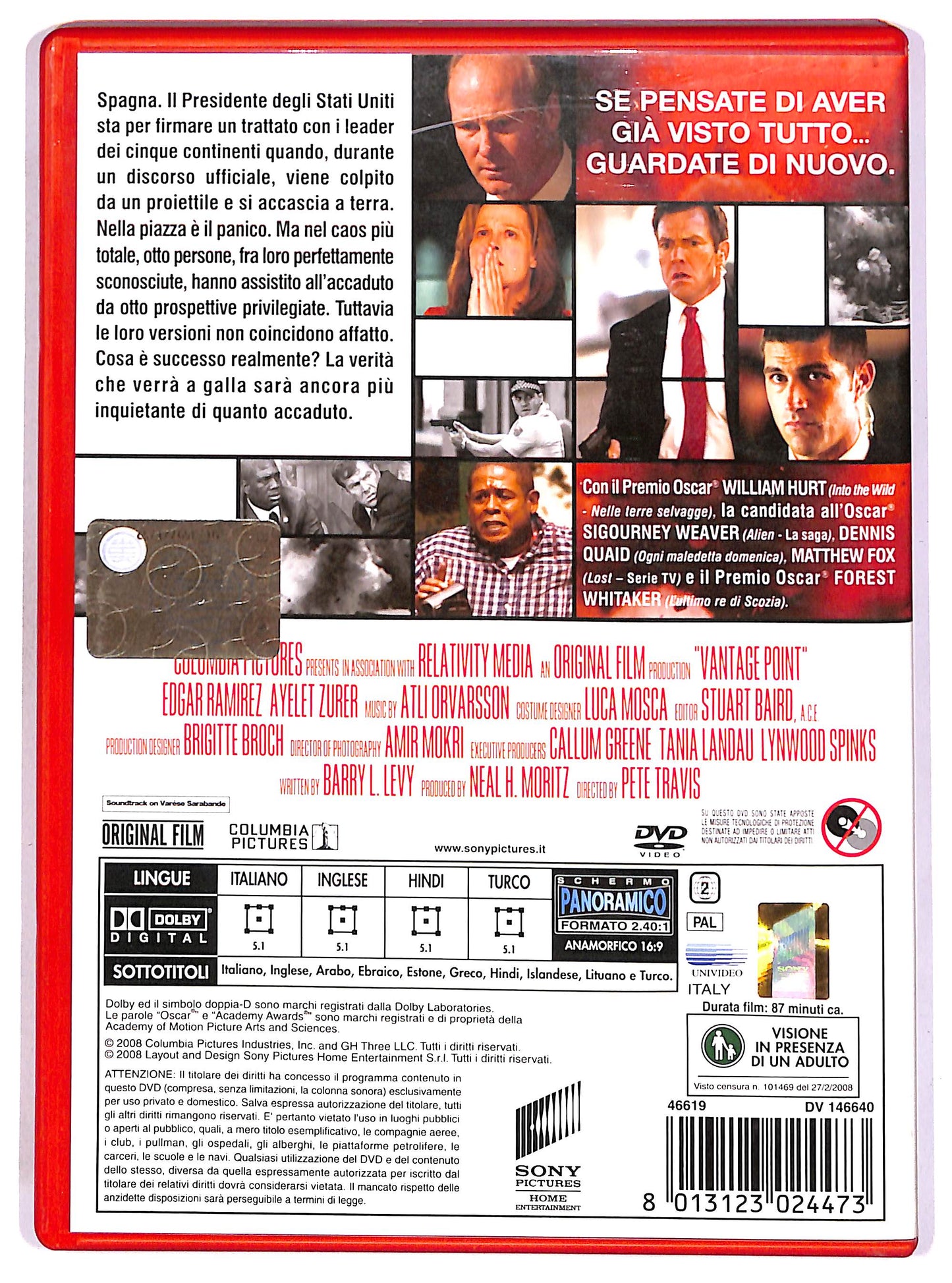 EBOND Vantage Point - Prospettive di un delitto NOLEGGIO DVD D681557
