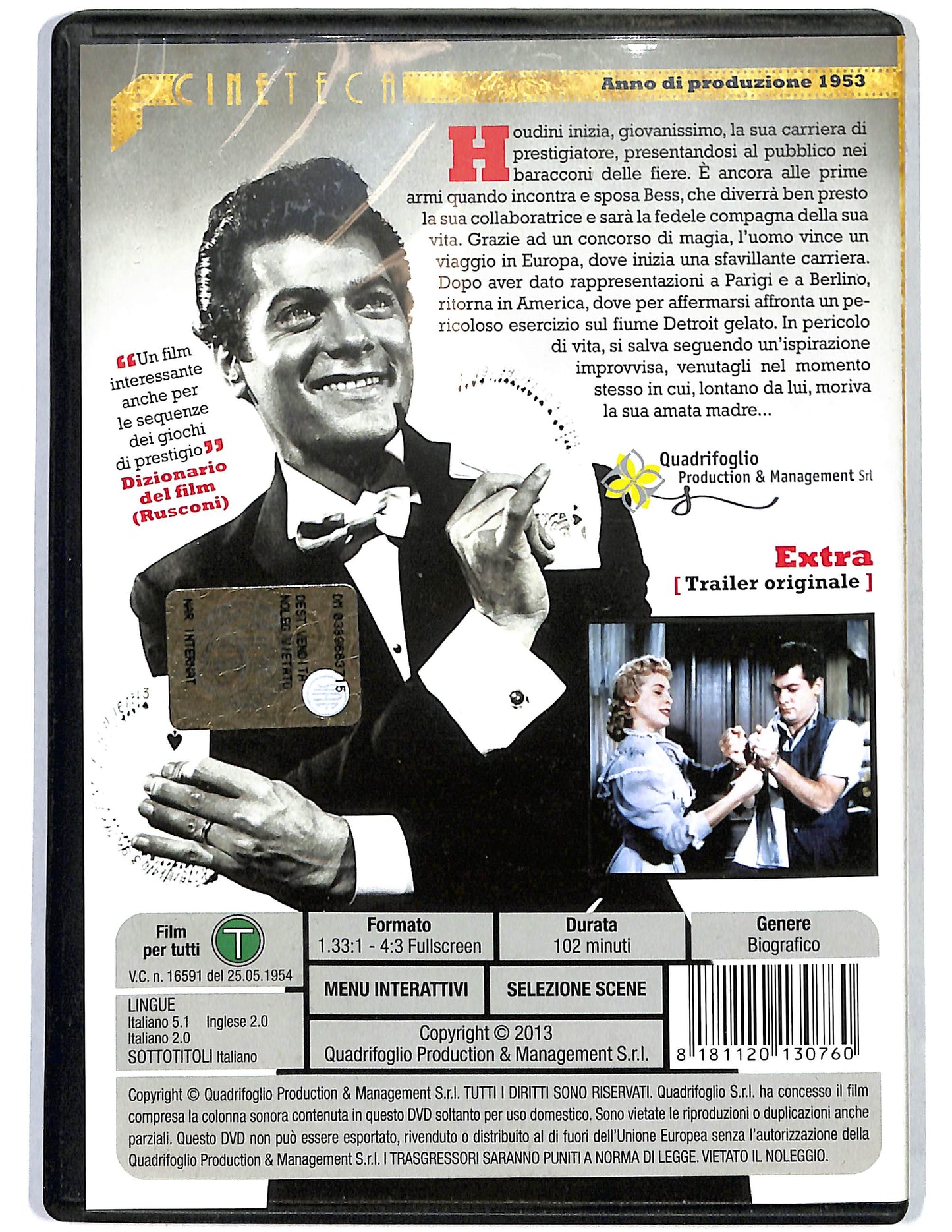 EBOND Il mago Houdini versione Restaurata DVD D682362