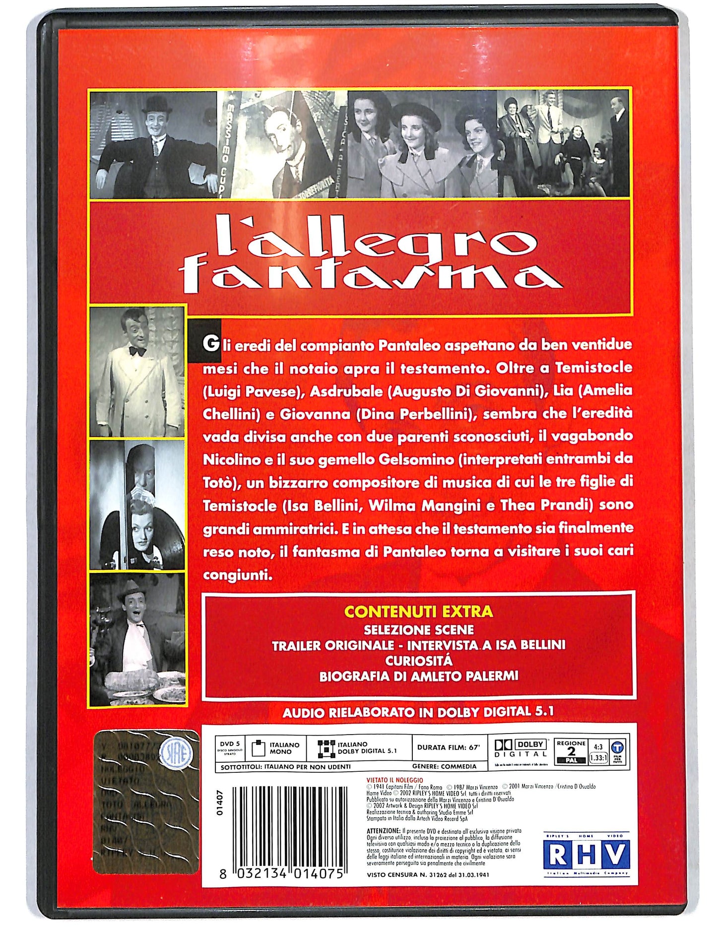 EBOND L'allegro fantasma DVD D682402