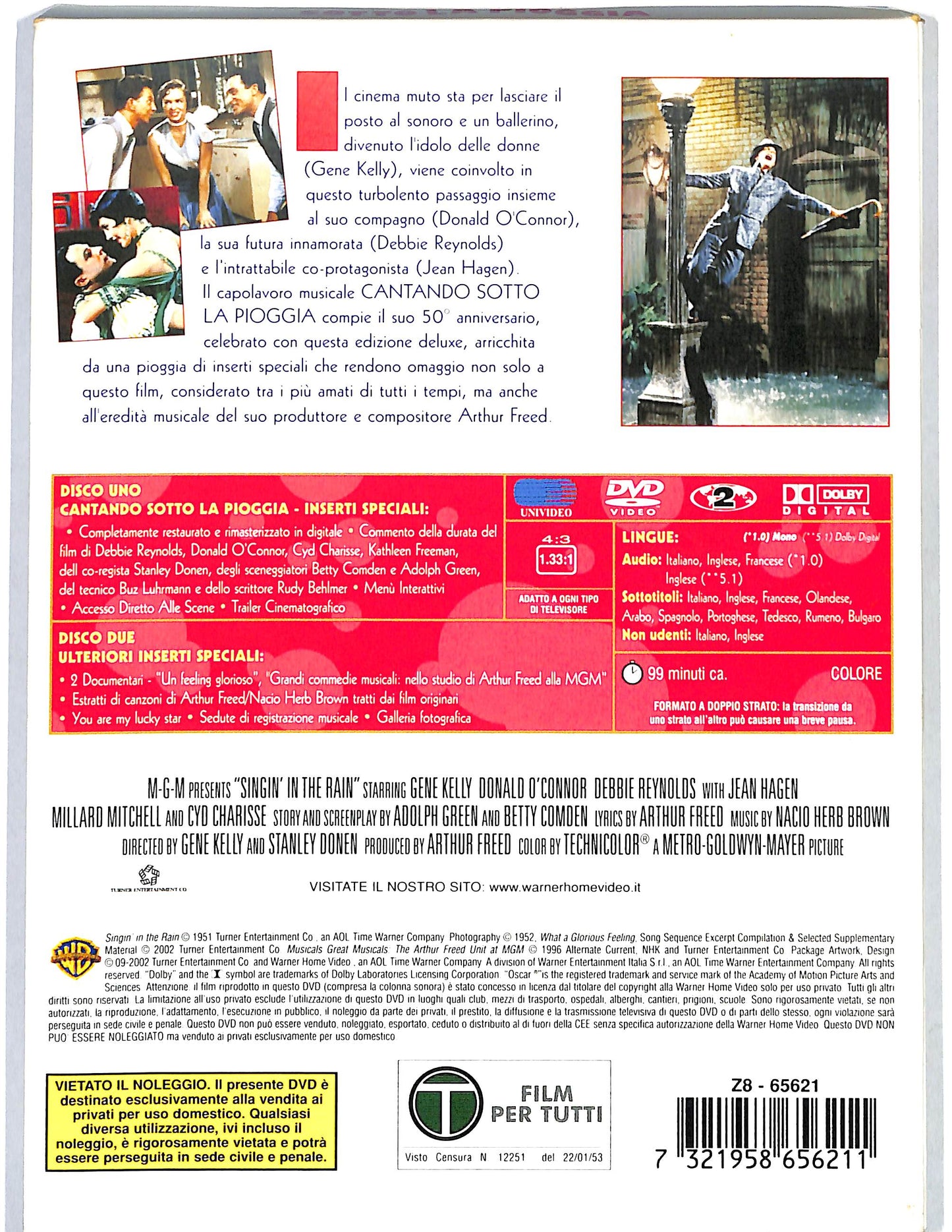EBOND Cantando sotto la pioggia DIGIPACK DVD D682433