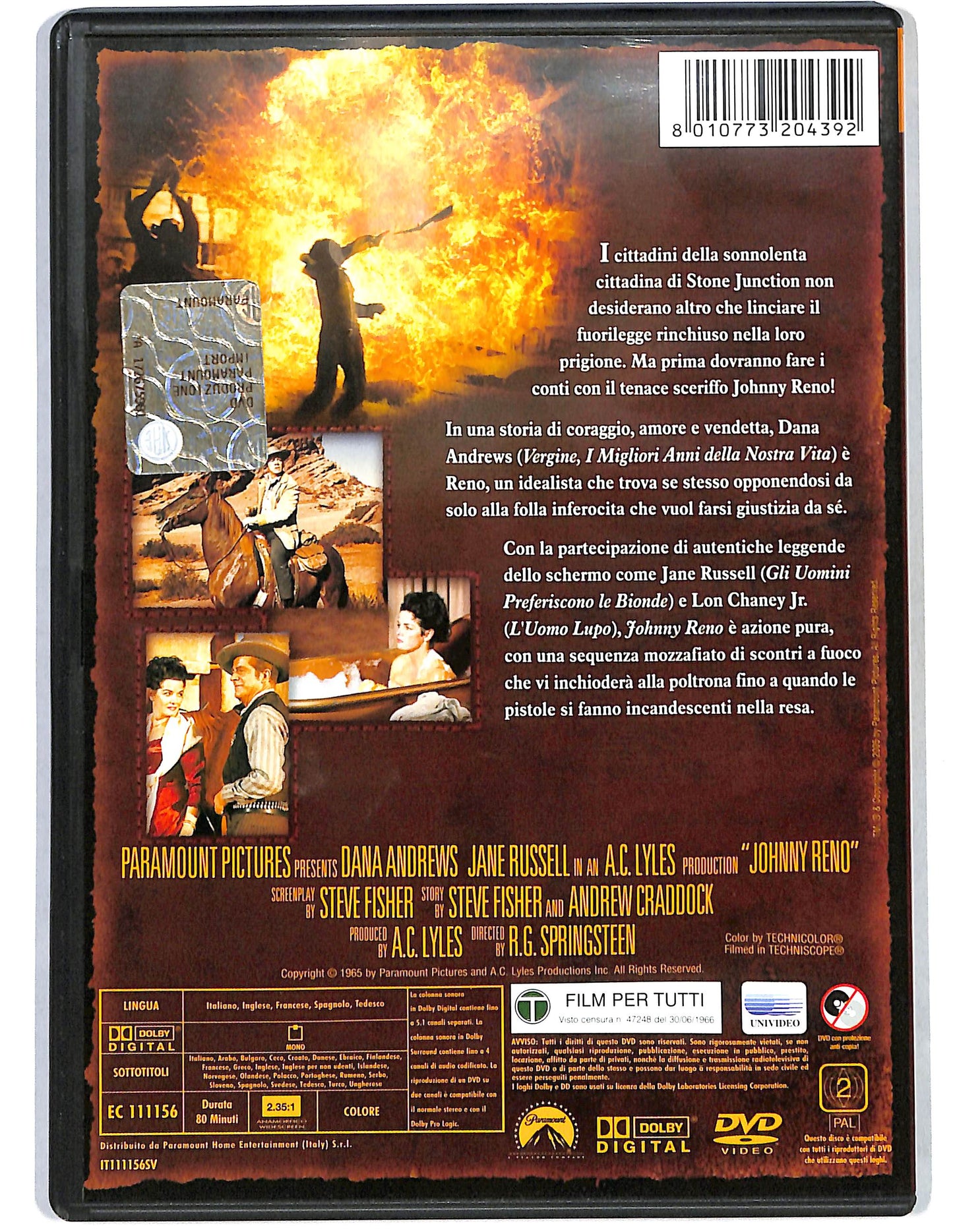 EBOND Johnny Reno  DVD D682526
