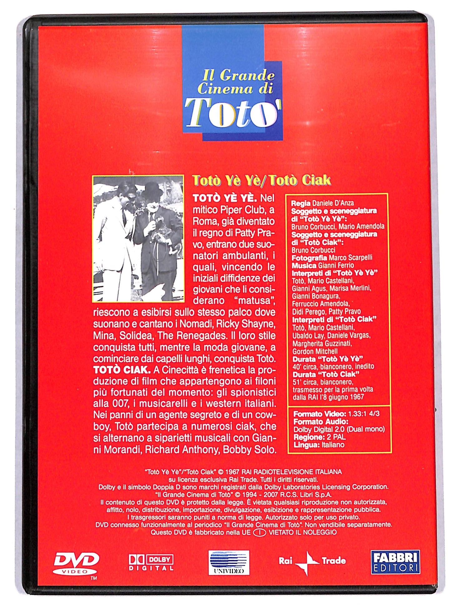 EBOND Toto,Toto ye ye - Toto ciak  EDITORIALE DVD D683030
