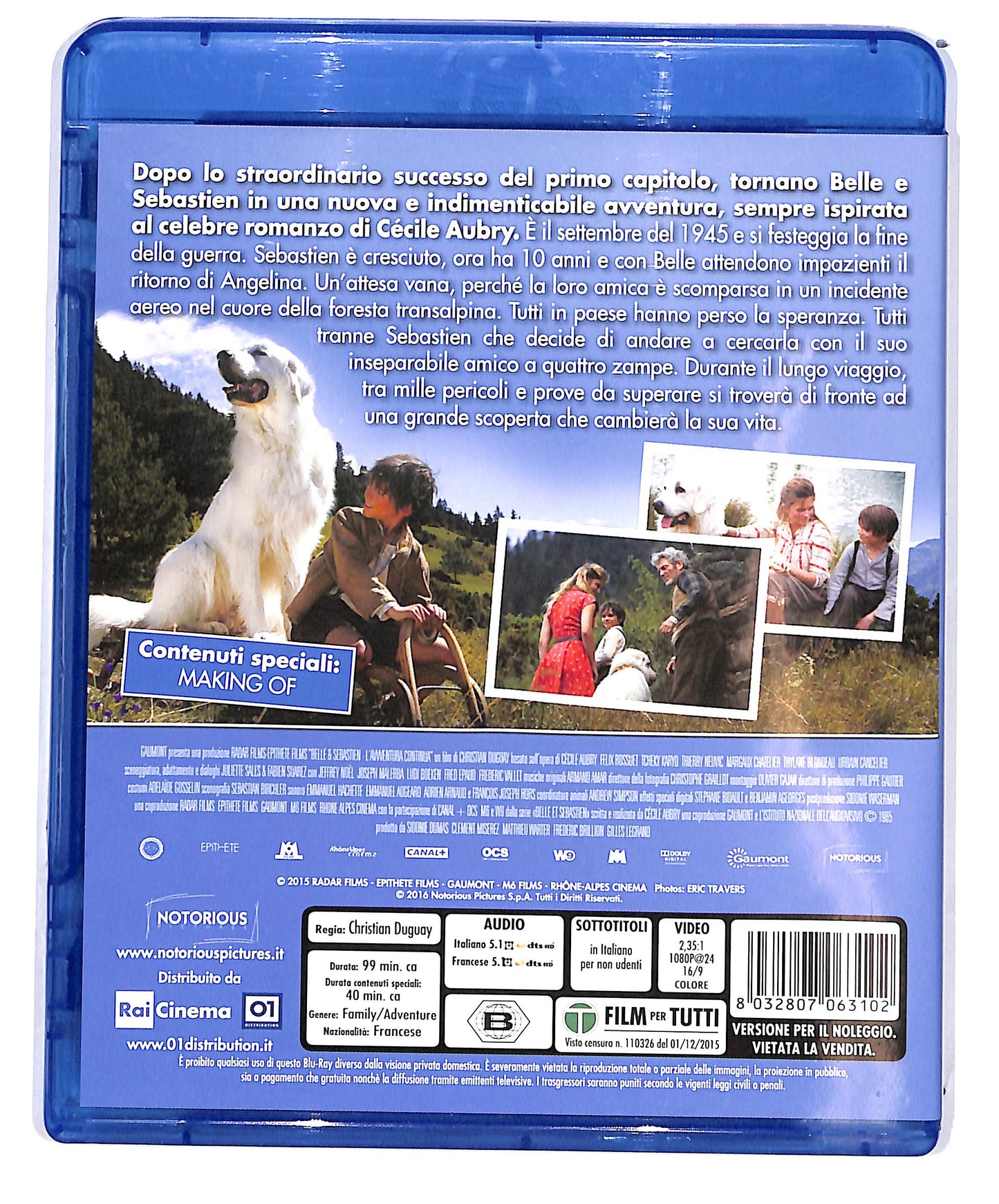 EBOND Belle & Sebastien - L'avventura continua NOLEGGIO BLURAY D683129