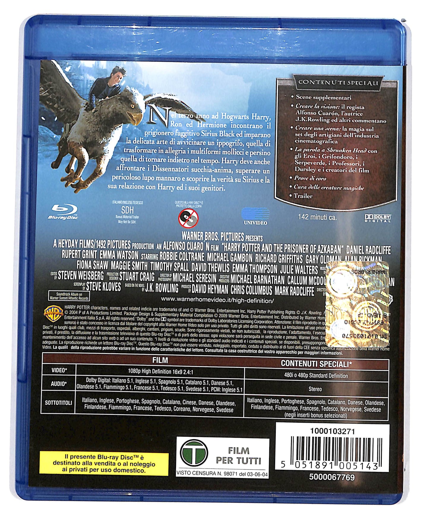 EBOND Harry Potter E Il Prigioniero Di Azkaban + Ecopy BLURAY D683144