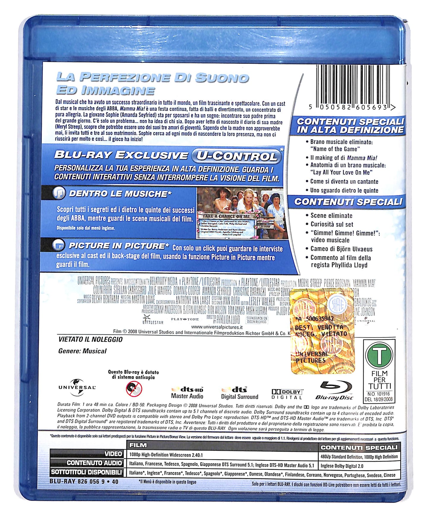 EBOND Mamma Mia  BLURAY D683162