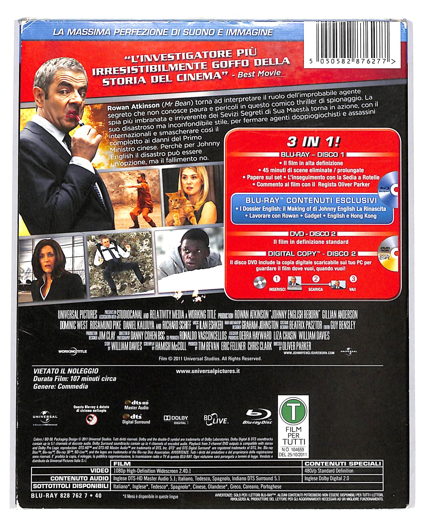 EBOND Johnny English La rinascita DVD + DIGITAL COPY + BLURAY D683411