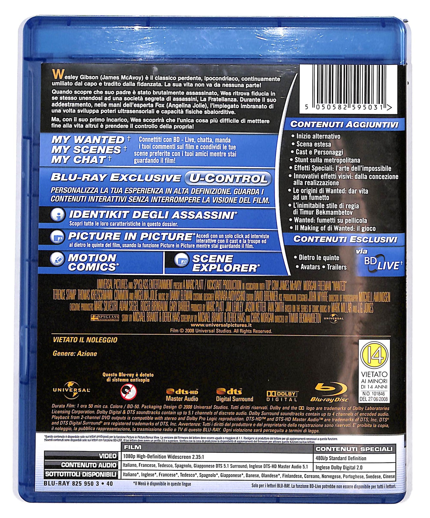 EBOND Wanted - Scegli il tuo destino  BLURAY D683452