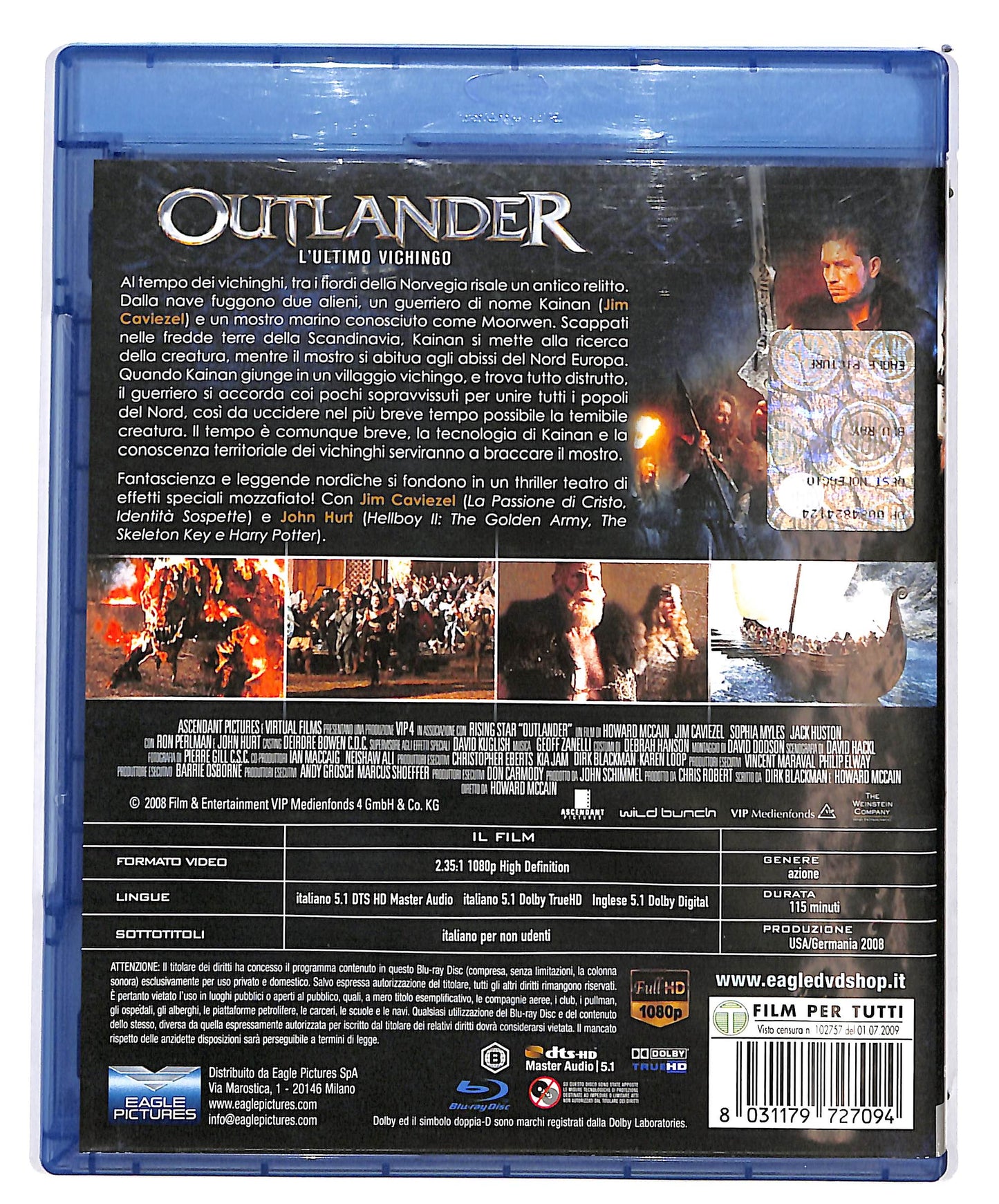 EBOND Outlander - L'ultimo vichingo  NOLEGGIO BLURAY D683459