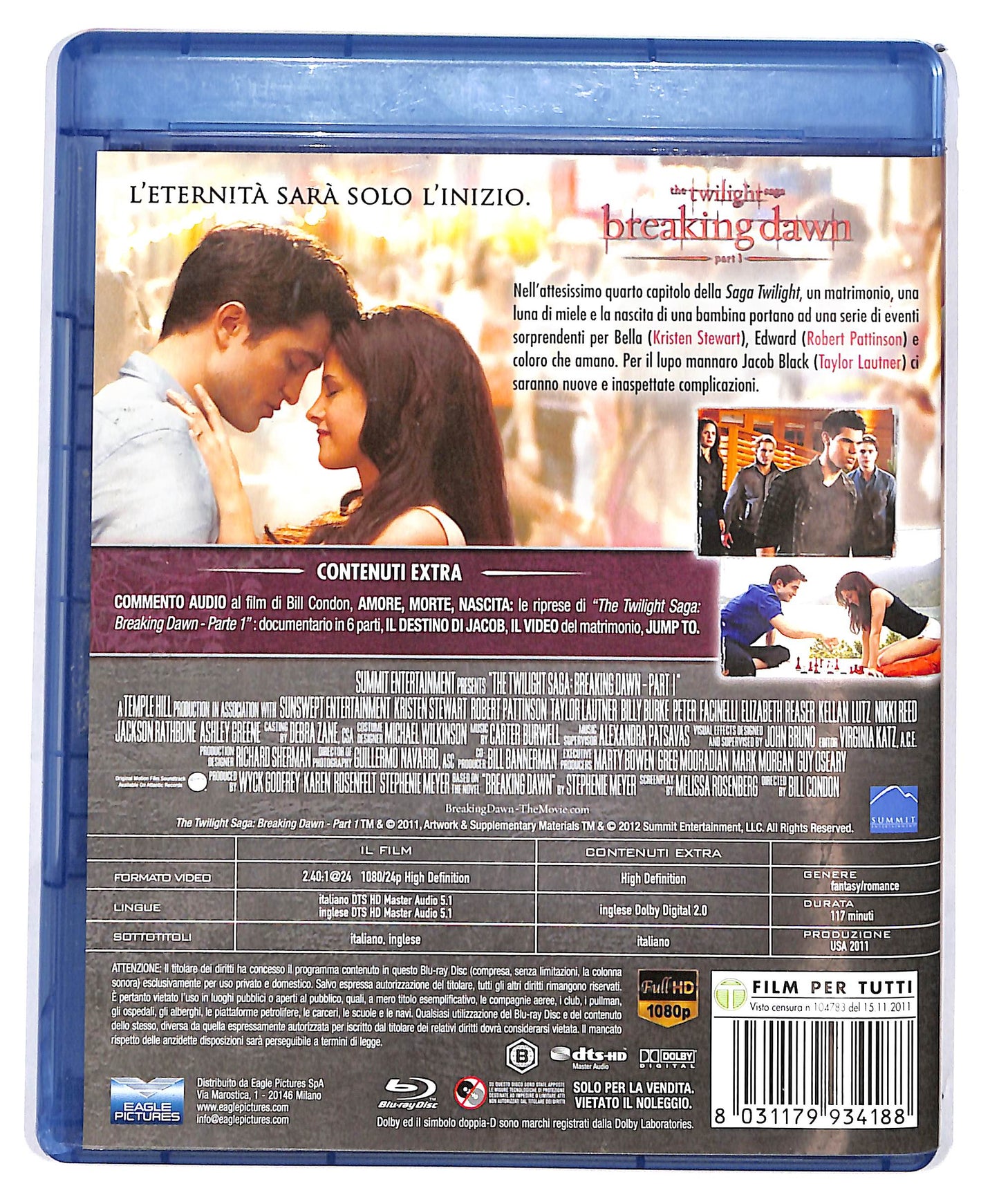 EBOND The Twilight Saga Breaking Dawn Part 1 BLURAY BLURAY D683471