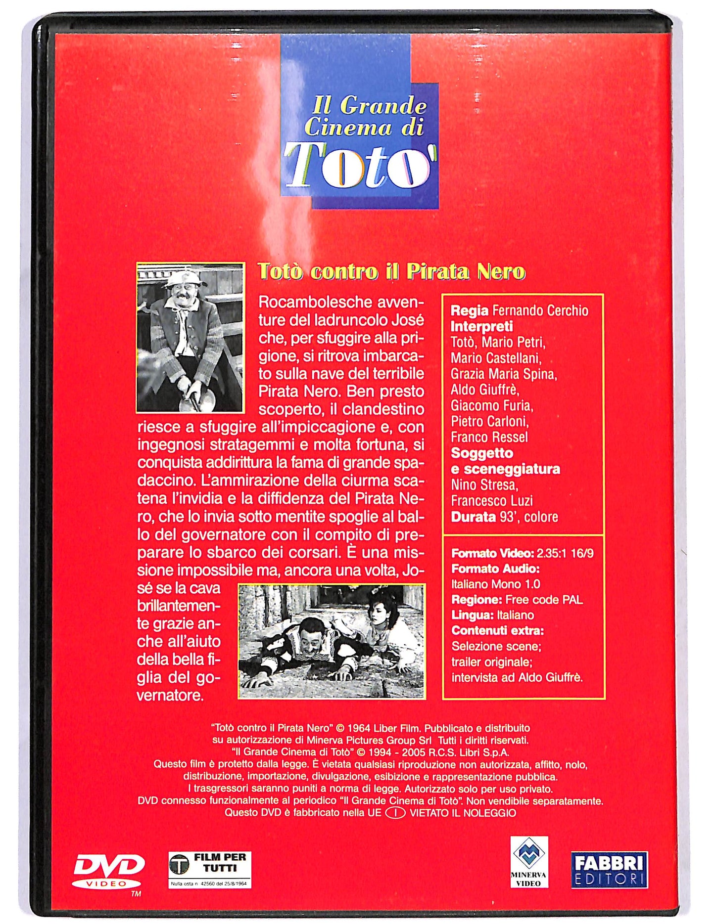 EBOND Toto contro il pirata nero EDITORIALE DVD D684037