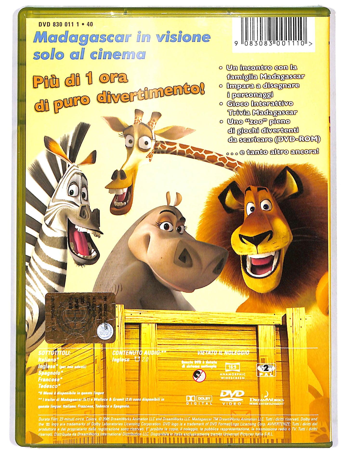 EBOND Madagascar - disco ricreativo  DVD D684147