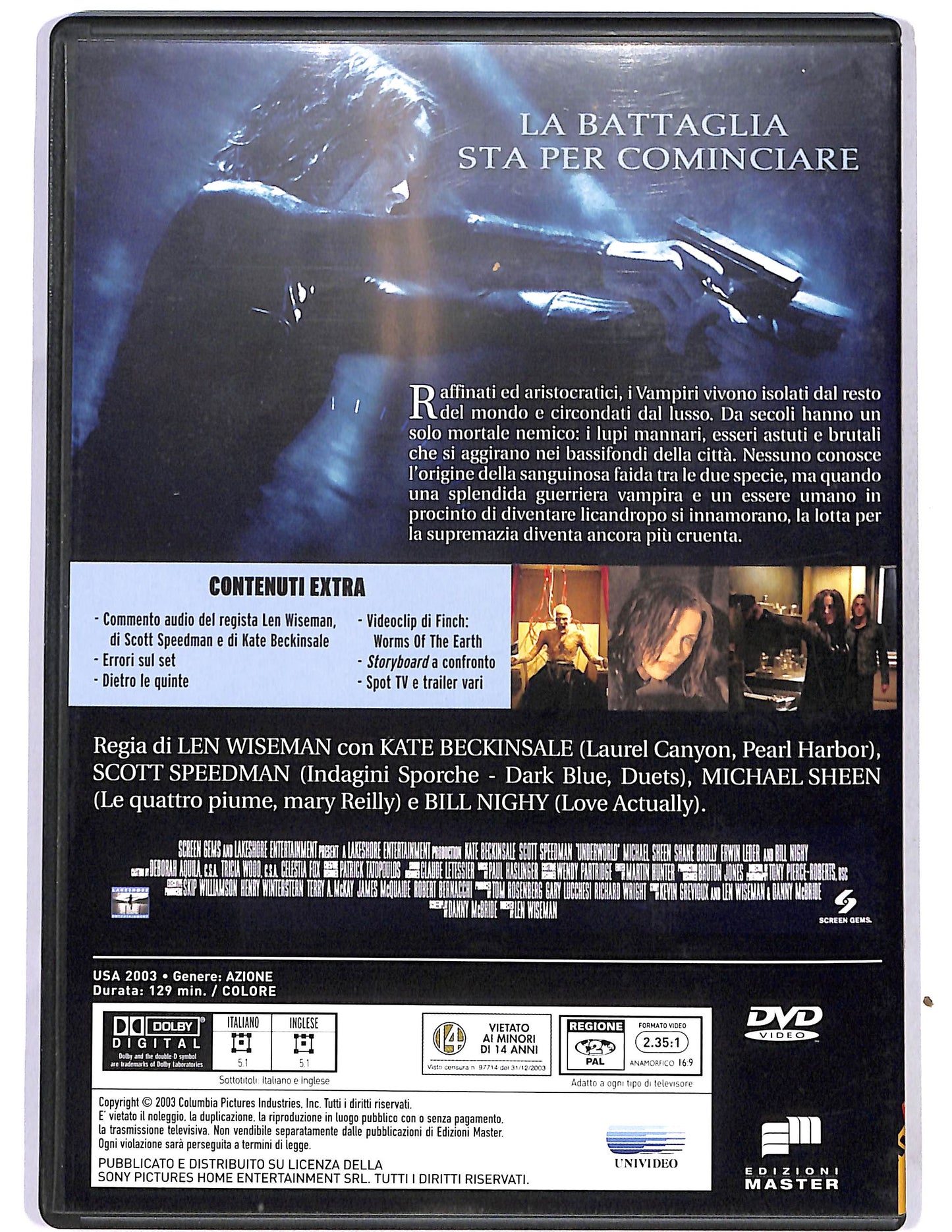 EBOND Underworld  EDITORIALE DVD D684525