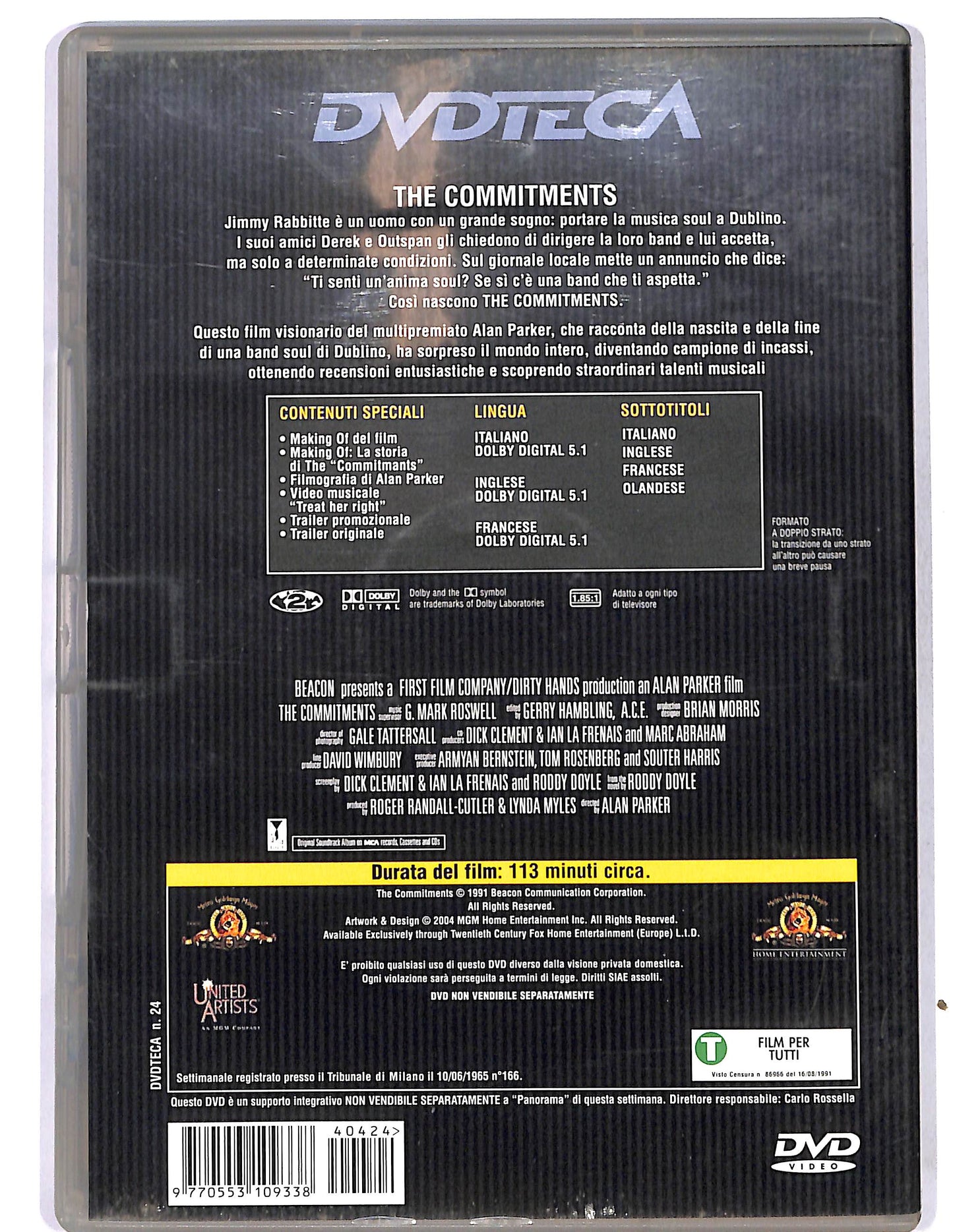 EBOND The Commitments EDITORIALE DVD D684528