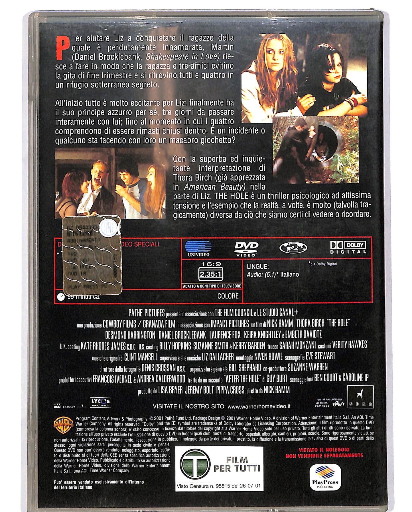 EBOND The Hole EDITORIALE DVD D685154