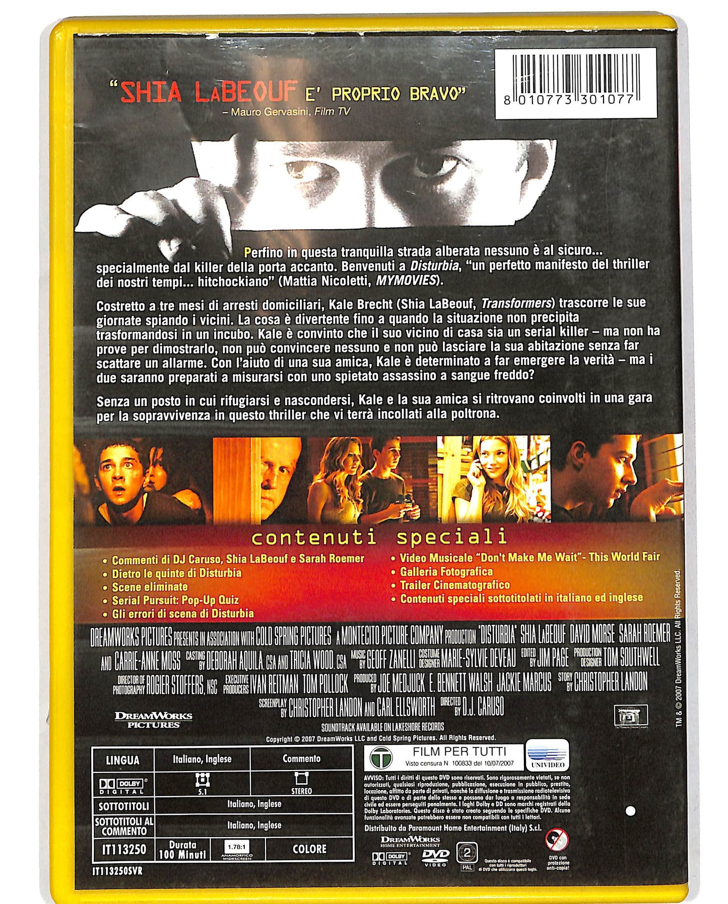 EBOND Disturbia NOLEGGIO DVD D685310