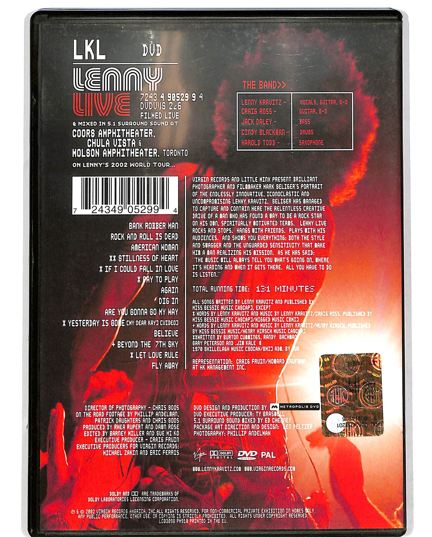 EBOND Lenny Live  DVD D685327