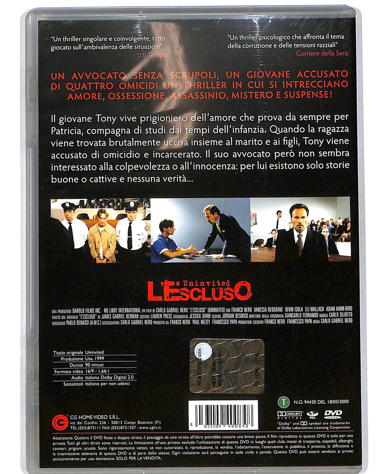 EBOND Uninvited - L'escluso DVD D685660