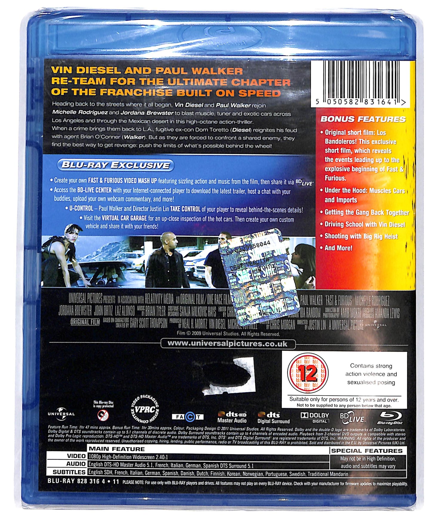 EBOND Fast And Furious UK EDITION  BLURAY D685811