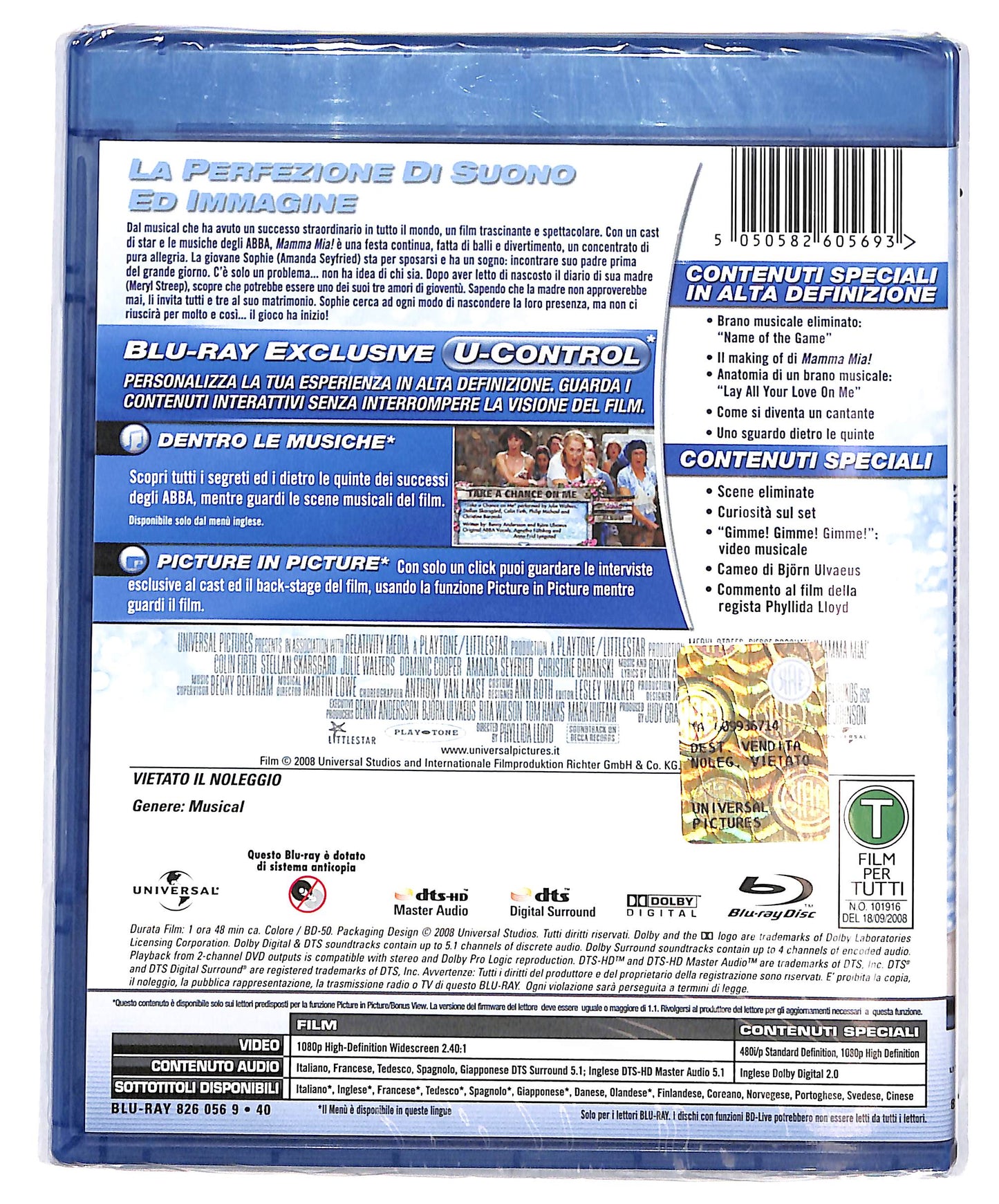 EBOND Mamma Mia  BLURAY D685819