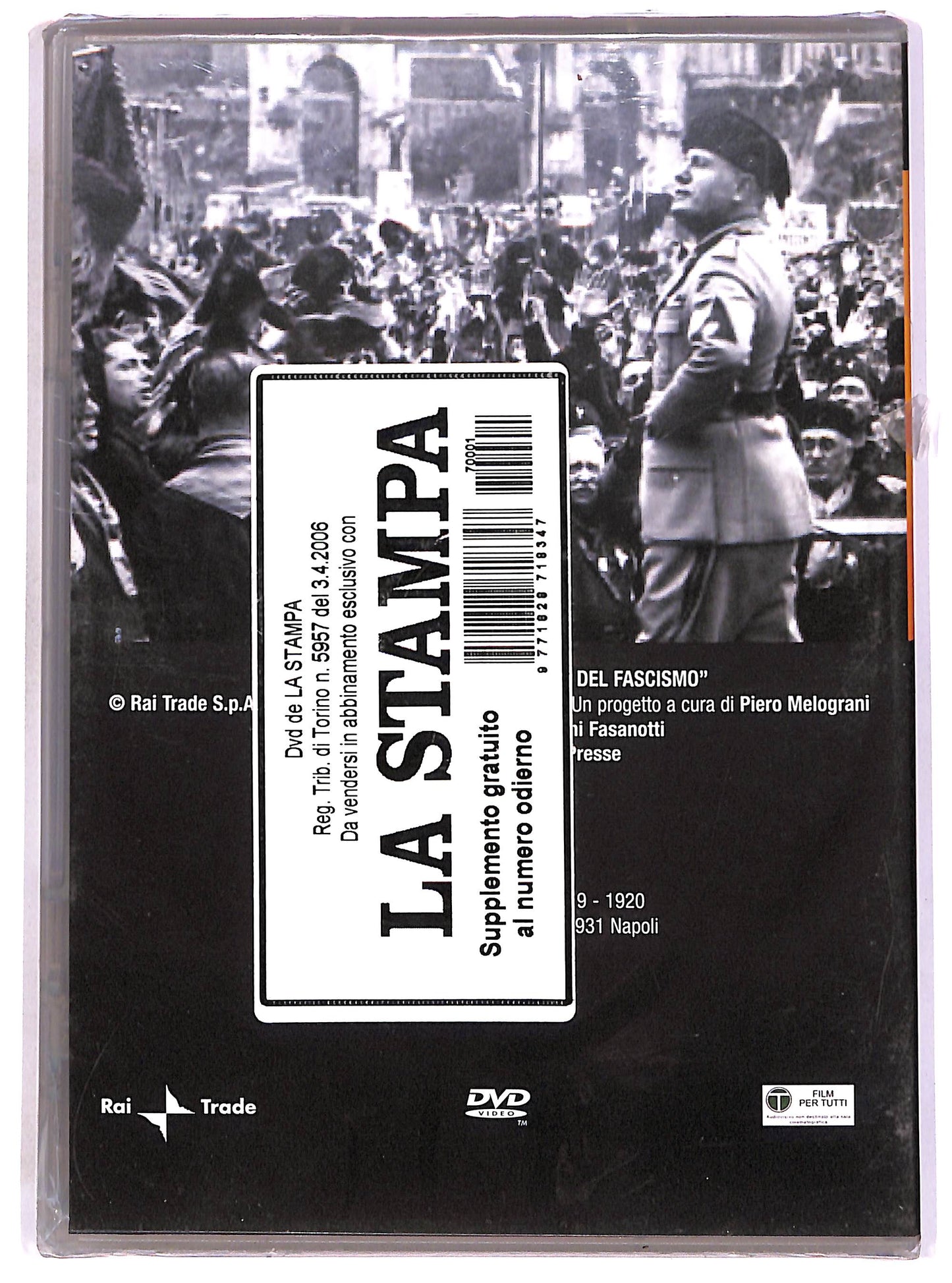 EBOND La storia del Fascismo Vol.1 - Le origini (1919-1922) EDITORIA DVD D686119