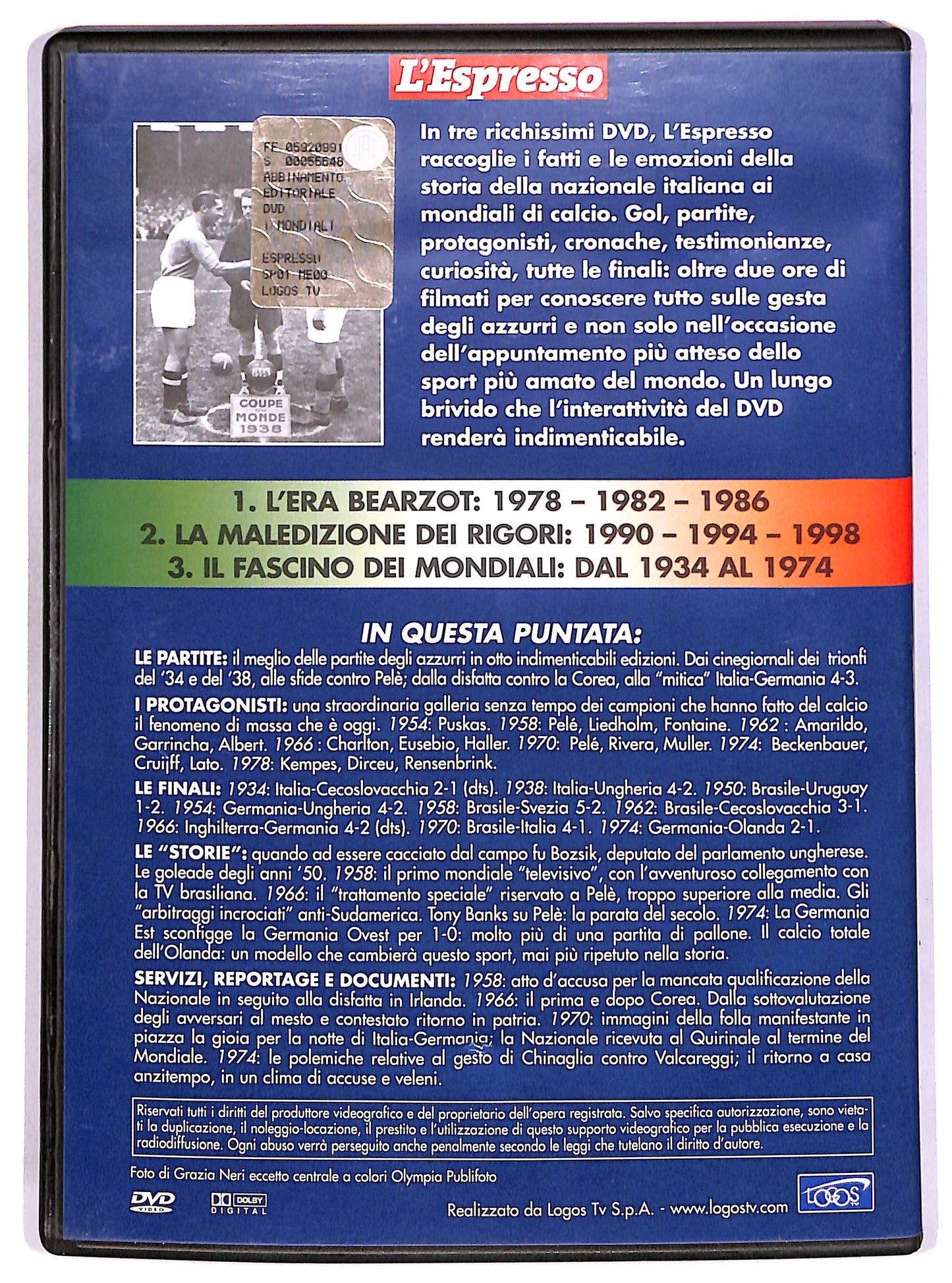 EBOND Gli azzurri e i mondiali Vol 3 - Il fascino dei mondiali EDITORIA DVD D686120