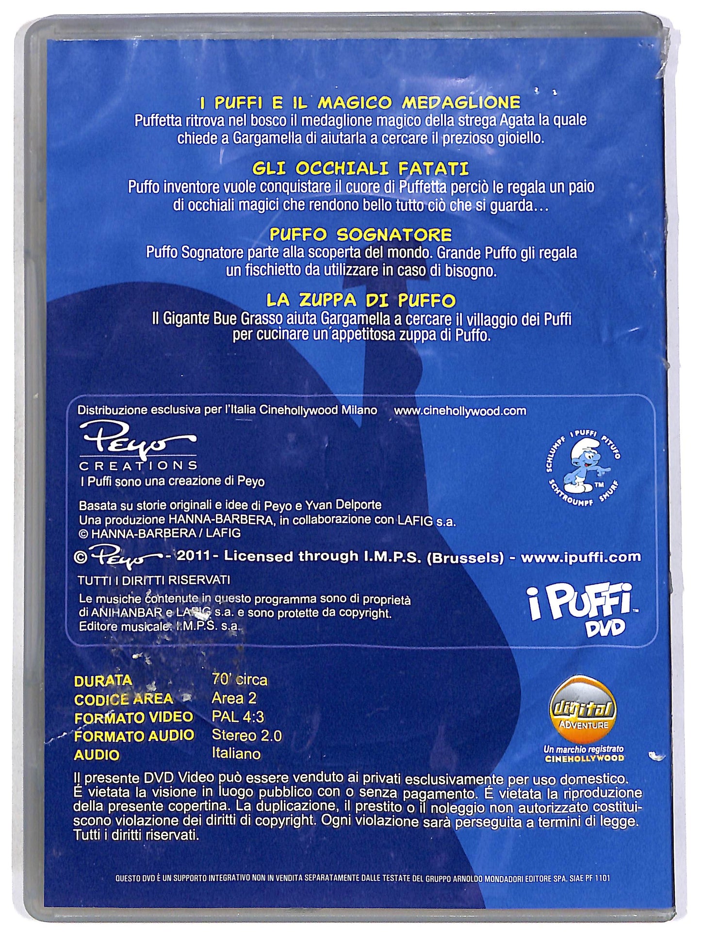 EBOND I Puffi Vol.1 - I Puffi e il magico medaglione EDITORIALE DVD D686244