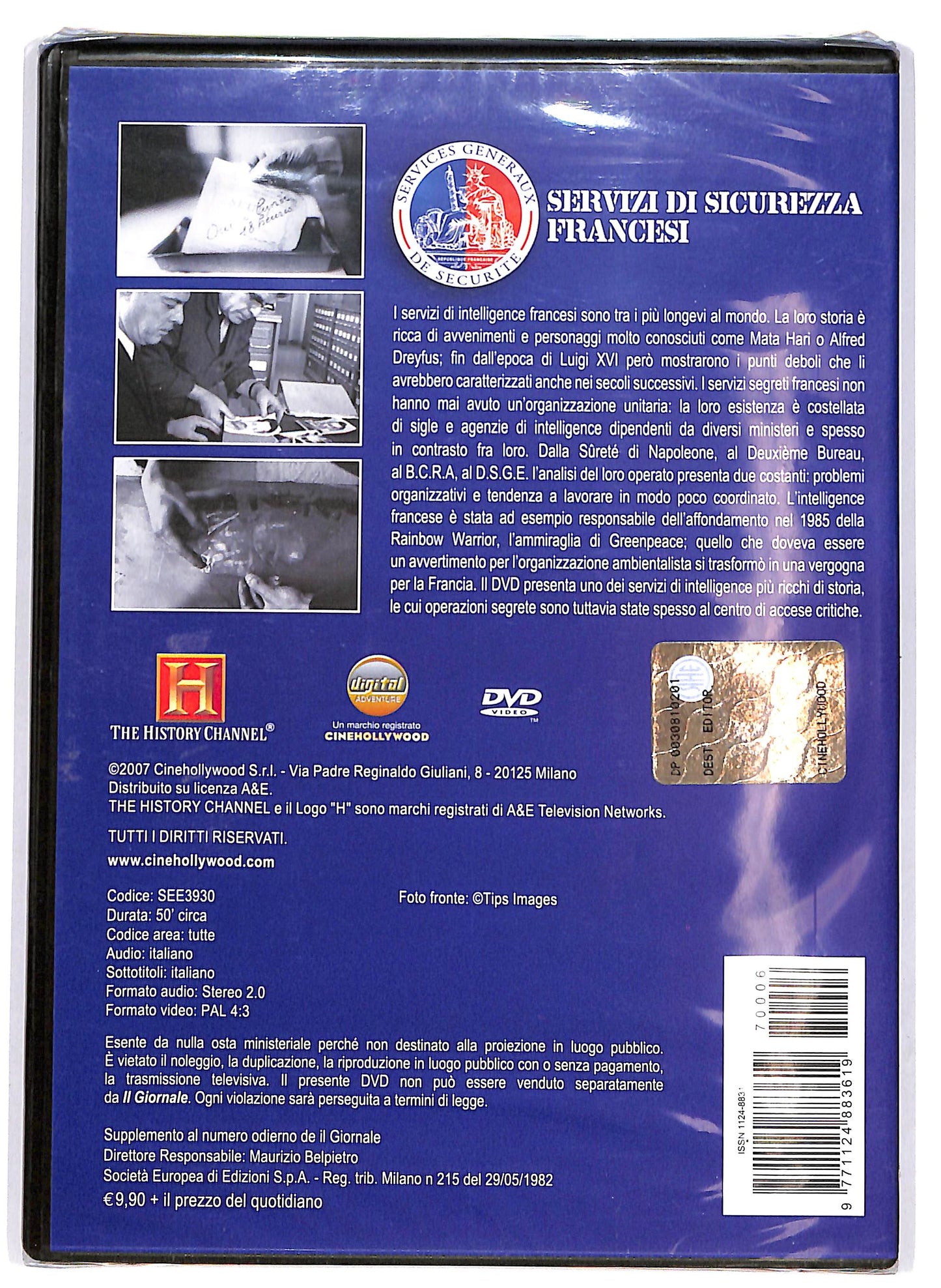 EBOND Intelligence - servizi di sicurezza Francesi vol6 EDITORIALE DVD D687808
