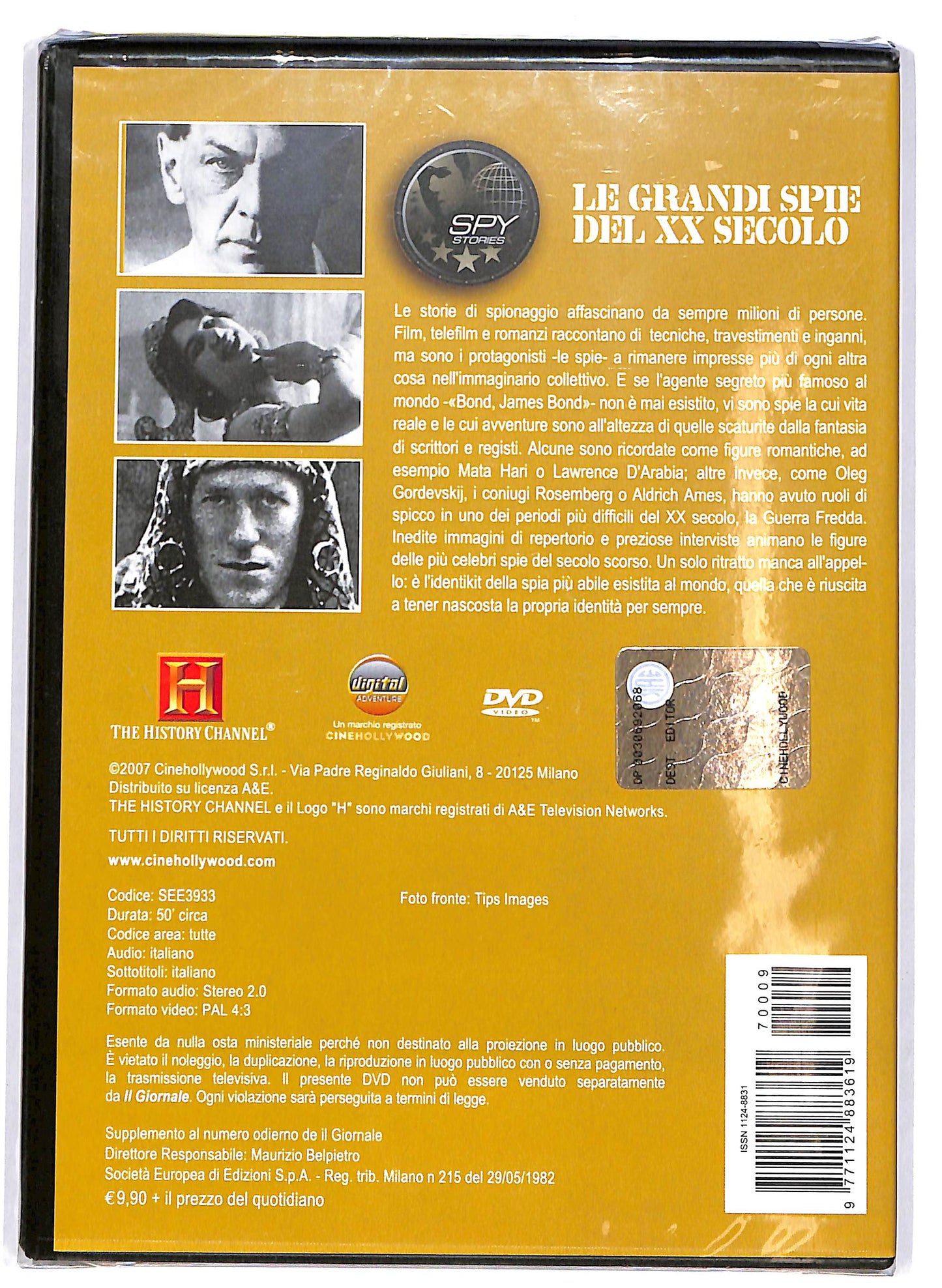 EBOND Intelligence - Le Grandi Spie del XX secolo vol9 EDITORIALE DVD D687817