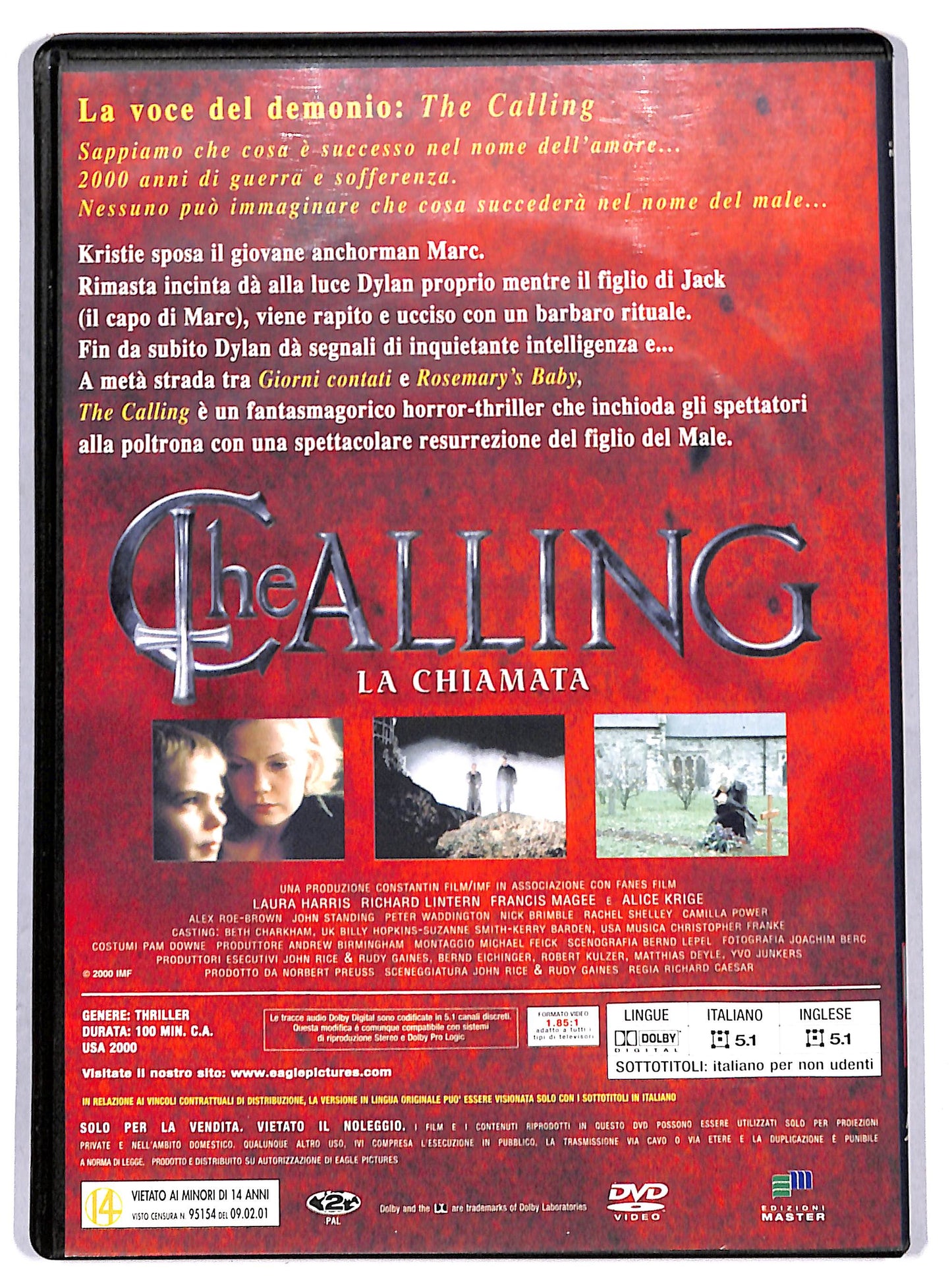 EBOND The Calling - La chiamata  EDITORIALE DVD D687940