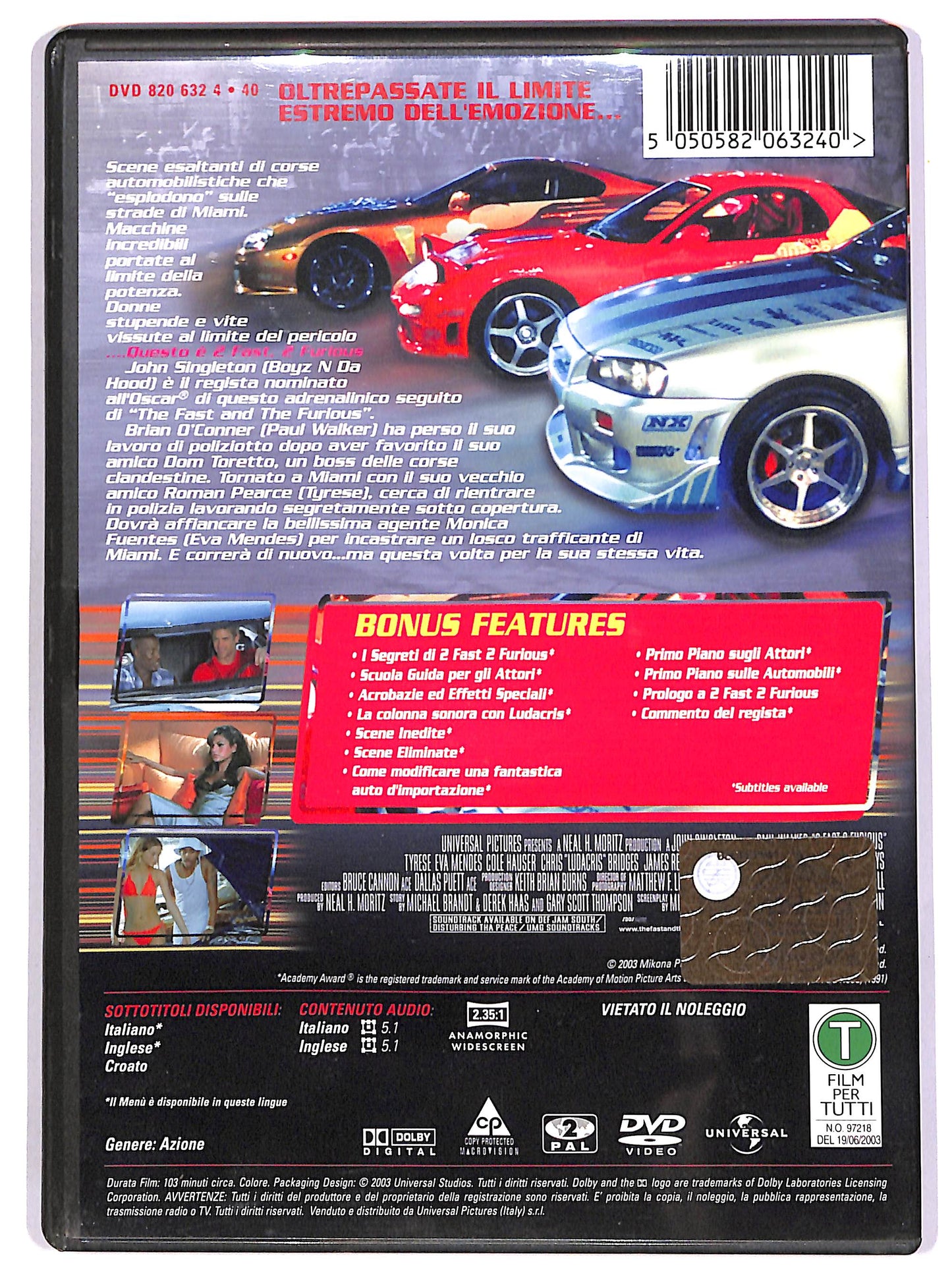 EBOND 2 Fast 2 Furious DVD D688456