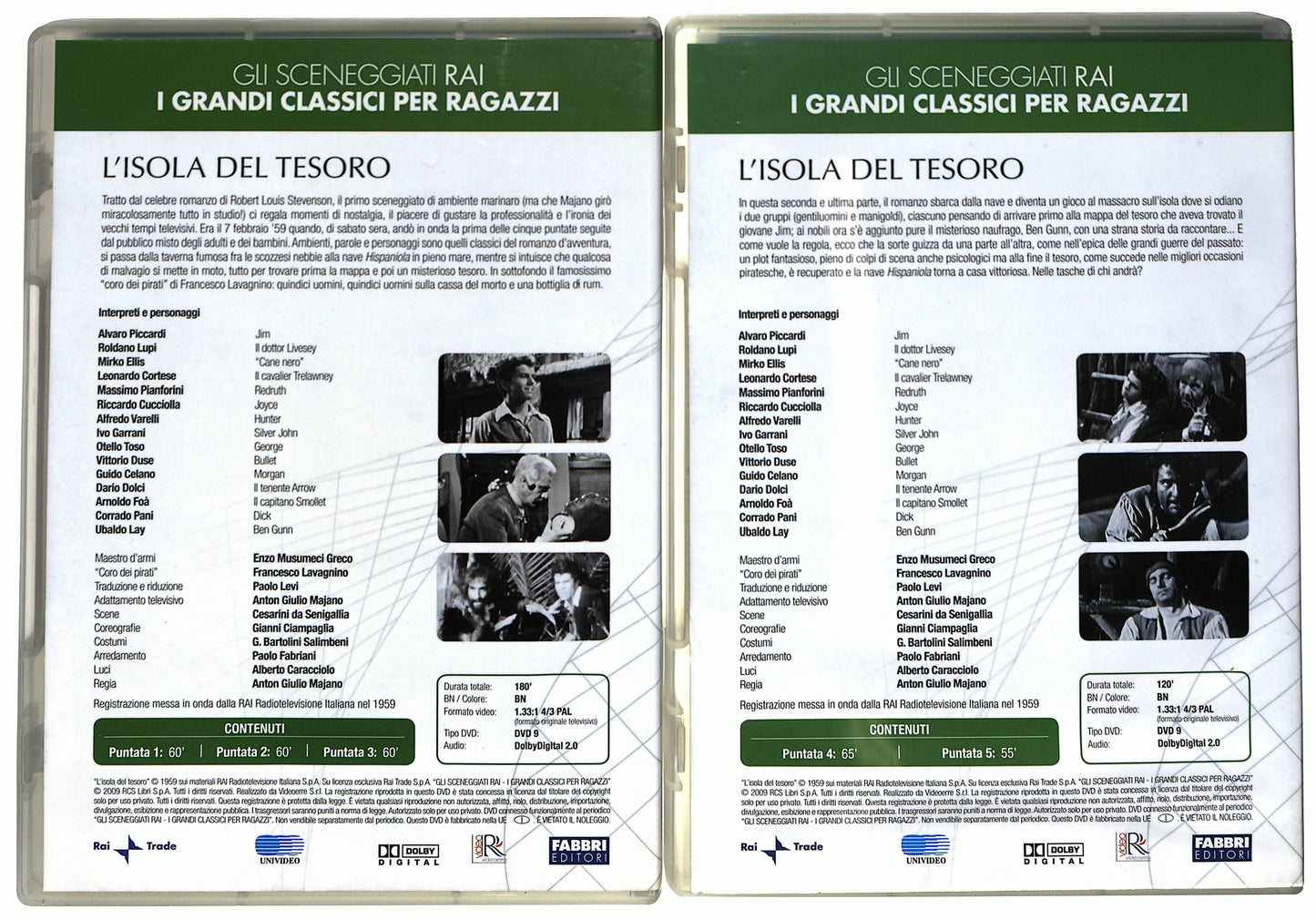 EBOND L'isola del tesoro puntate 1 - 5 EDITORIALE DVD D688529