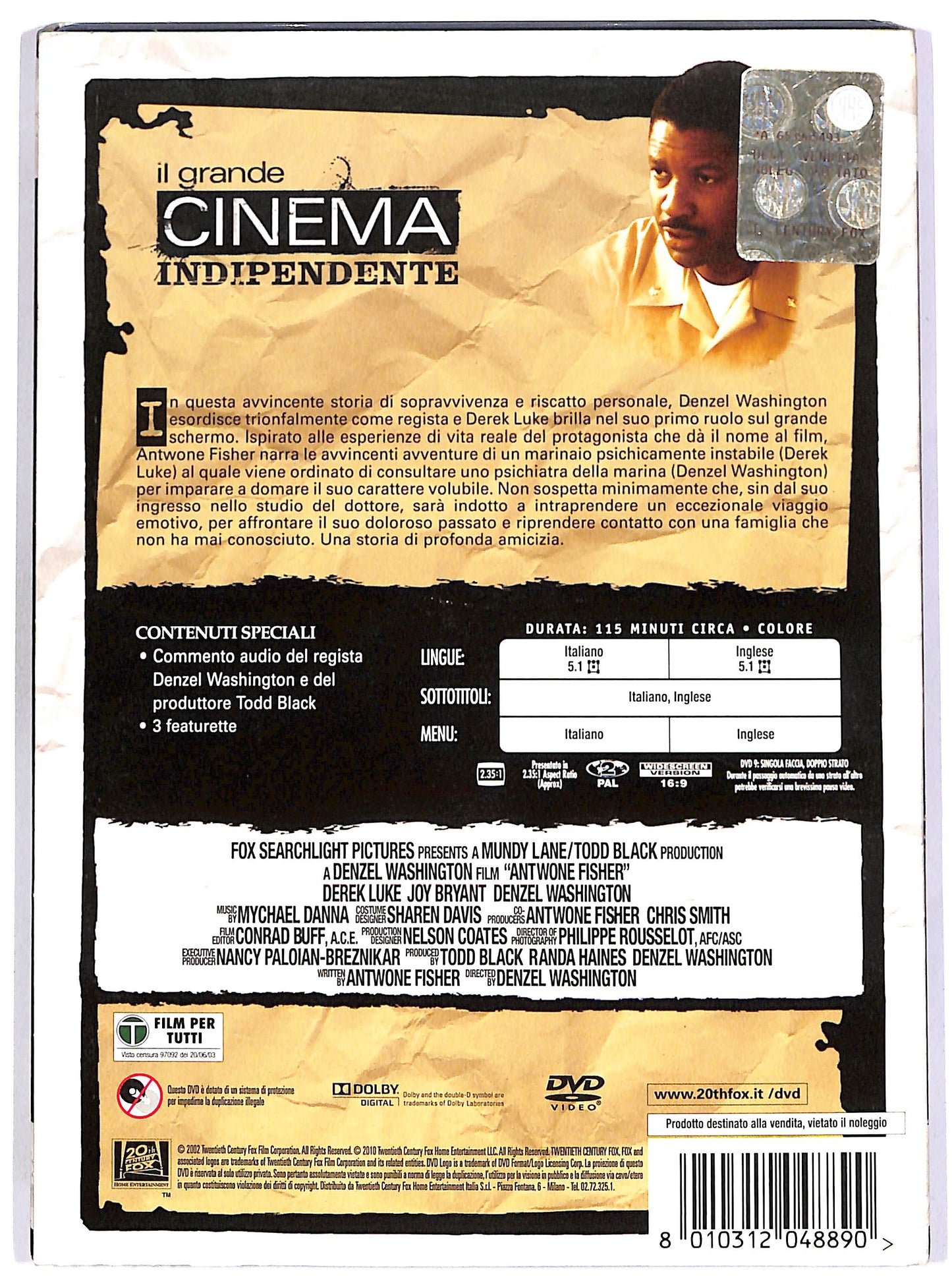 EBOND Antwone Fisher SLIPCASE DVD D689018