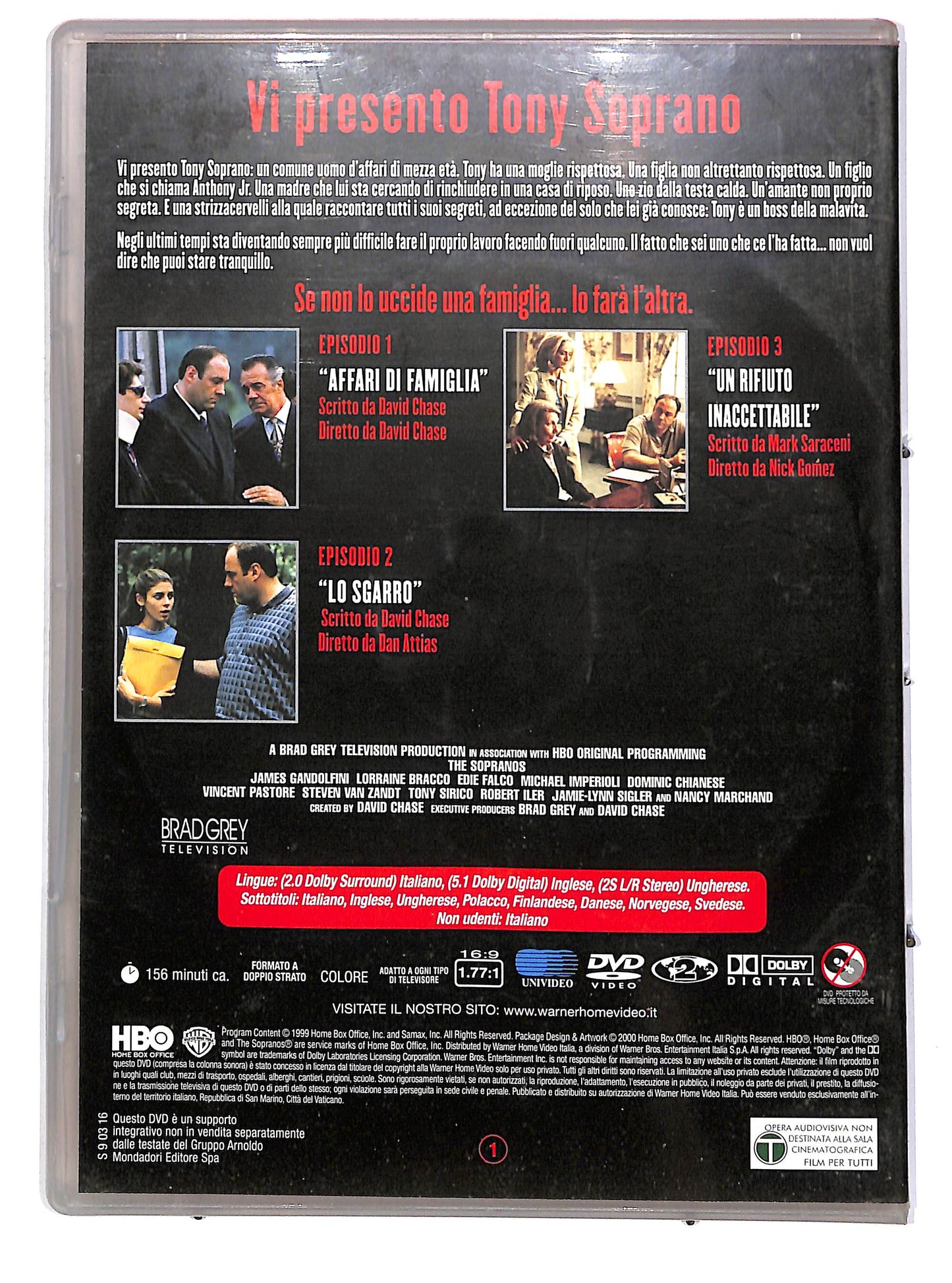 EBOND I Soprano - Stagione 1 - Vol.1 (Eps.1-3) SLIMCASE EDITORIALE DVD D689421