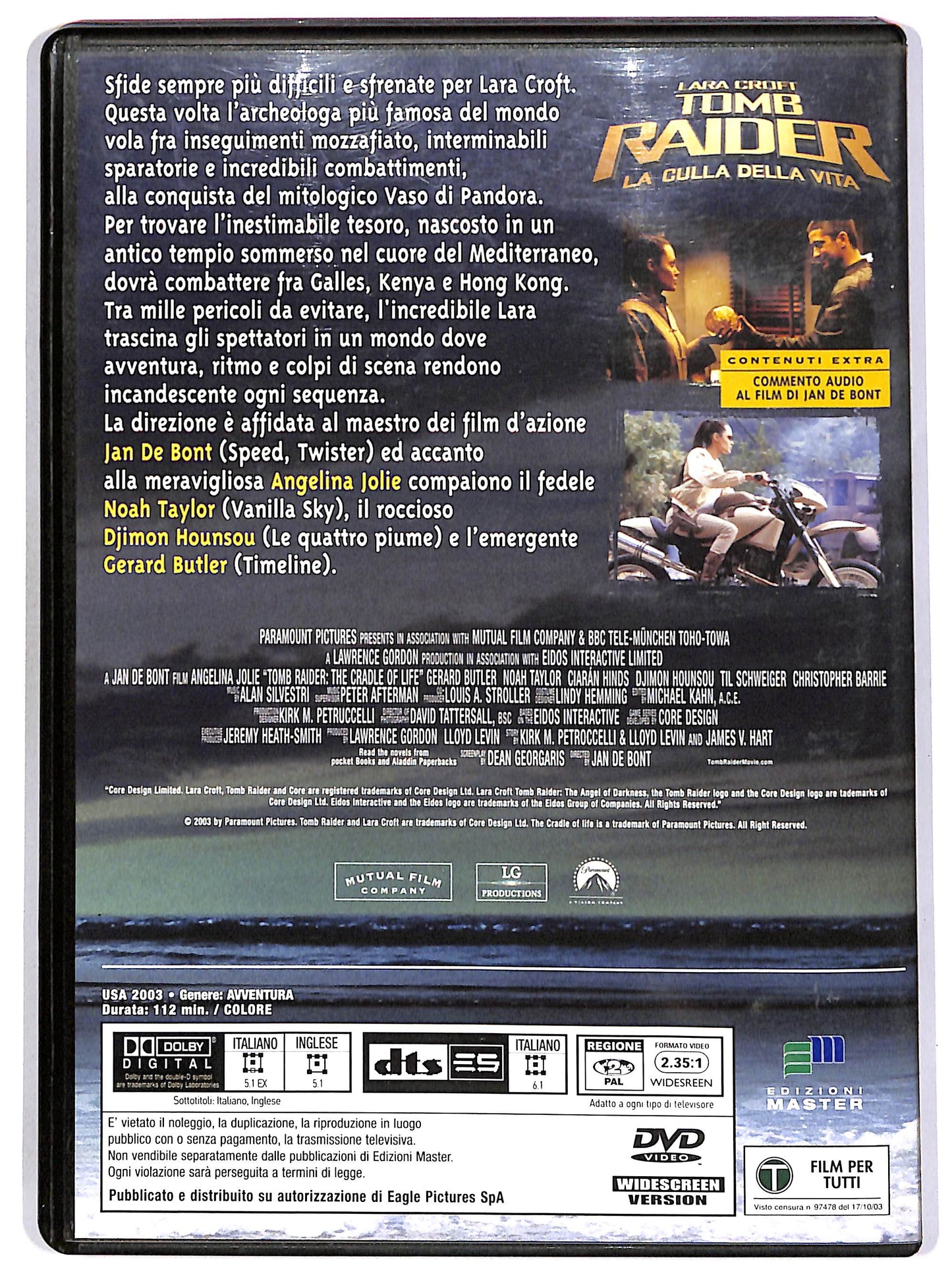 EBOND Tomb Raider - La culla della vita EDITORIALE DVD D689431
