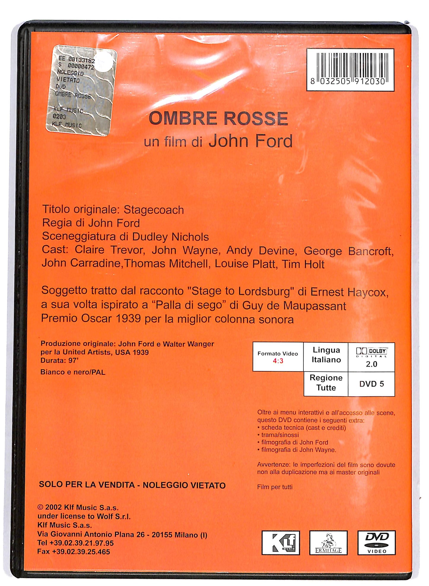 EBOND Ombre rosse  DVD D689561