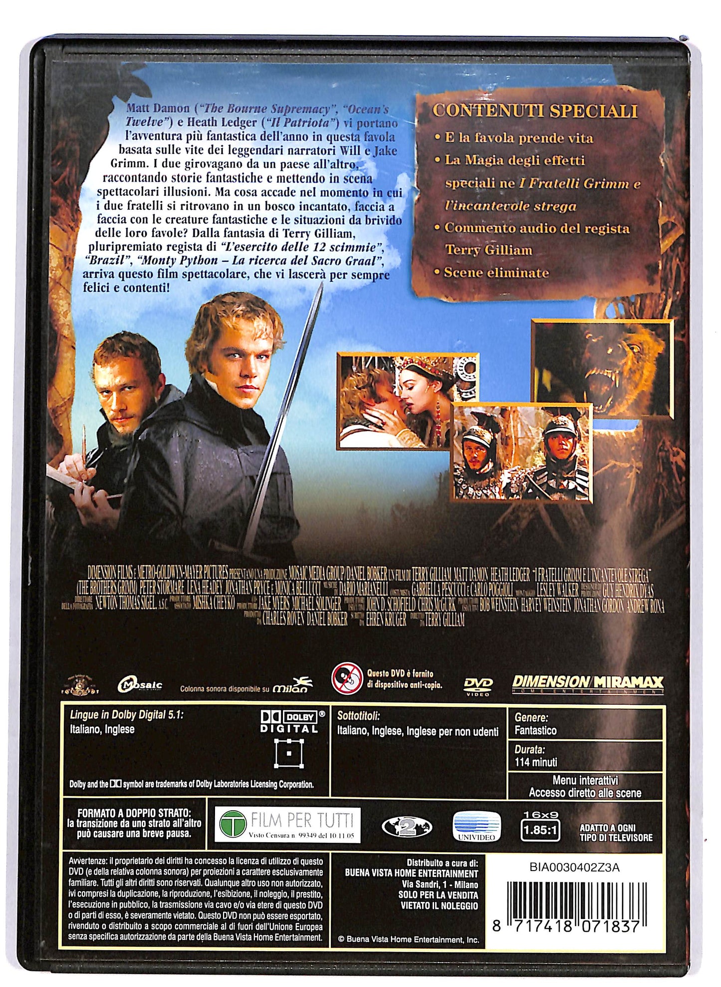 EBOND I fratelli Grimm e l'incantevole strega  DVD D690152