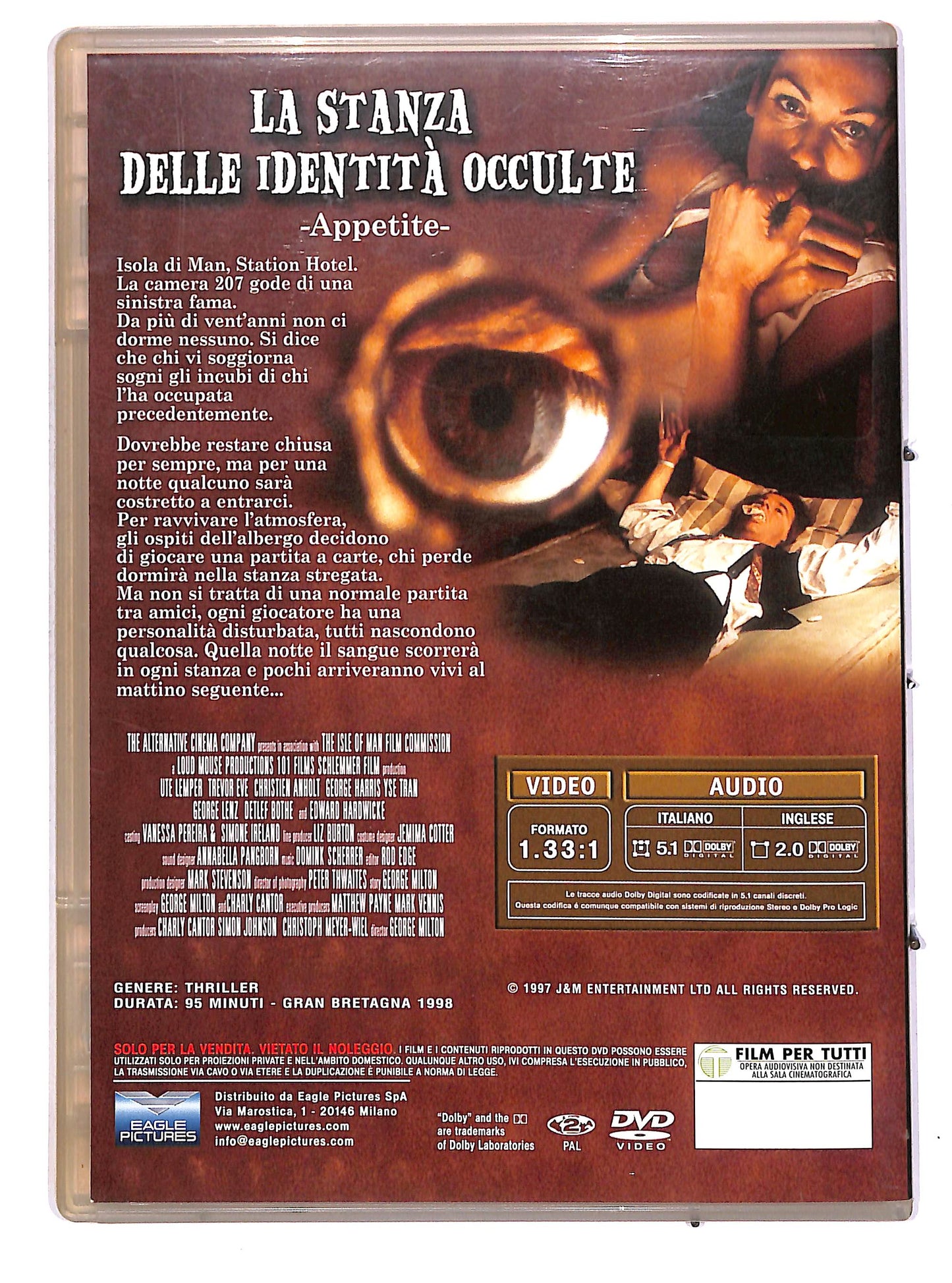 EBOND La stanza delle identita occulte SLIMCASE EDITORIALE DVD D690404