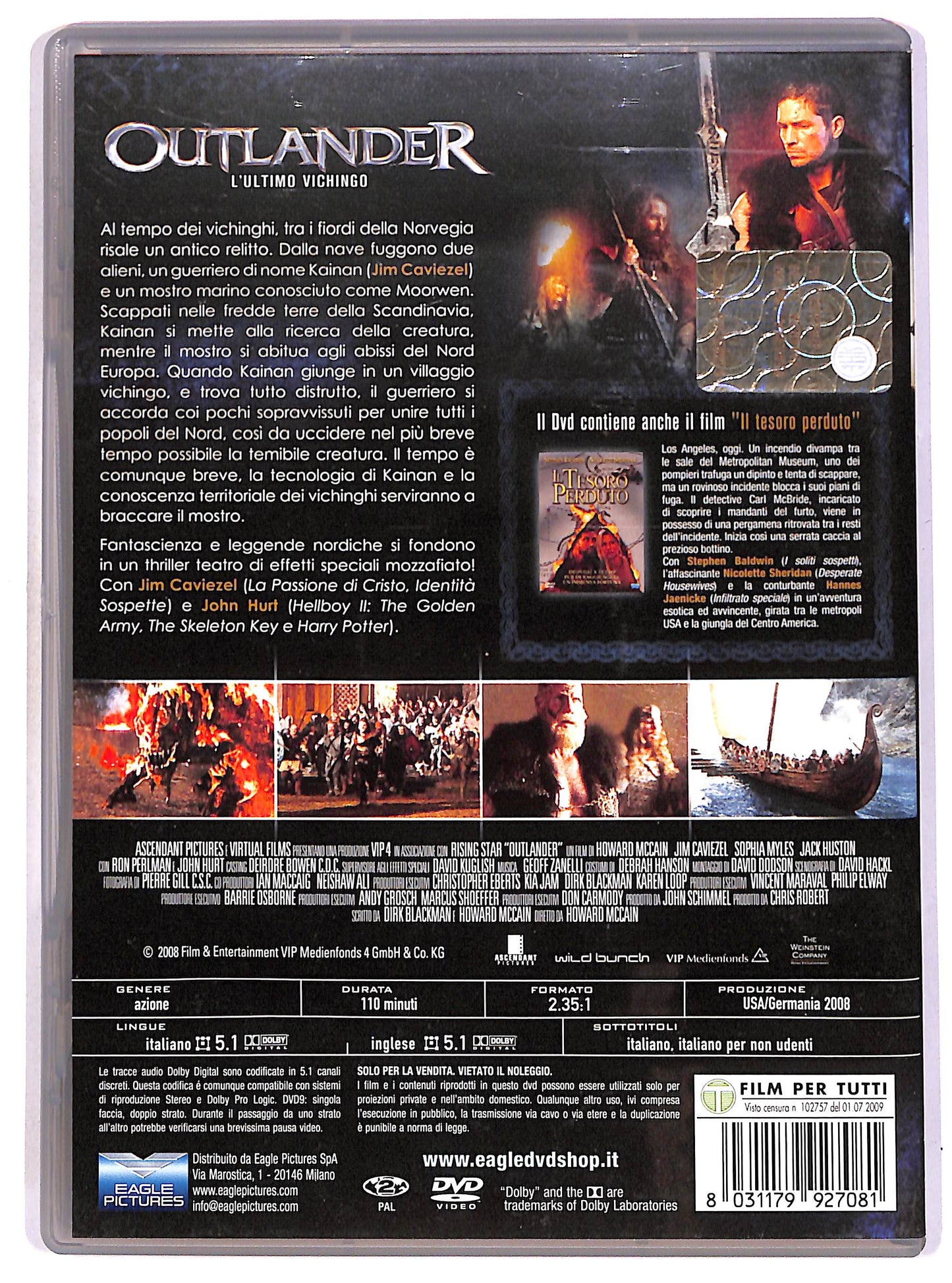 EBOND Outlander - L'ultimo vichingo + Il tesoro perduto DVD D690506