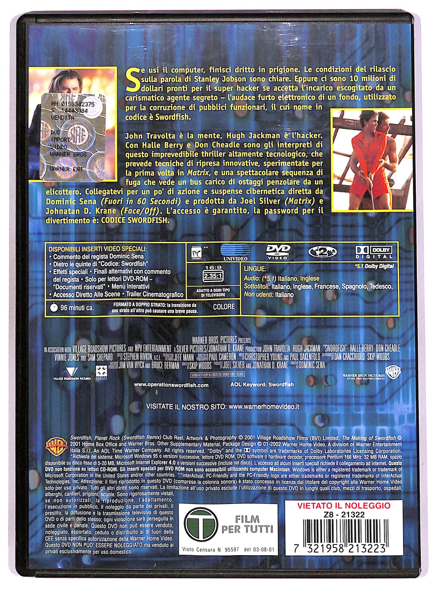EBOND Codice Swordfish - Password Accepted DVD D690638