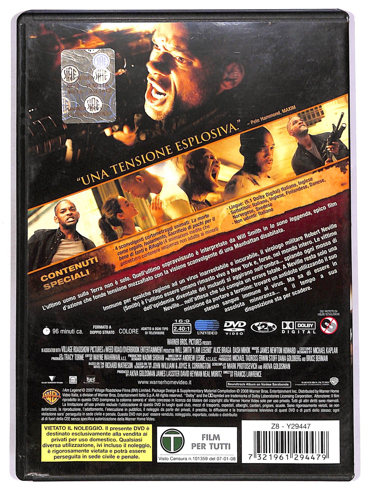 EBOND Io sono leggenda - Disco singolo DVD D690665