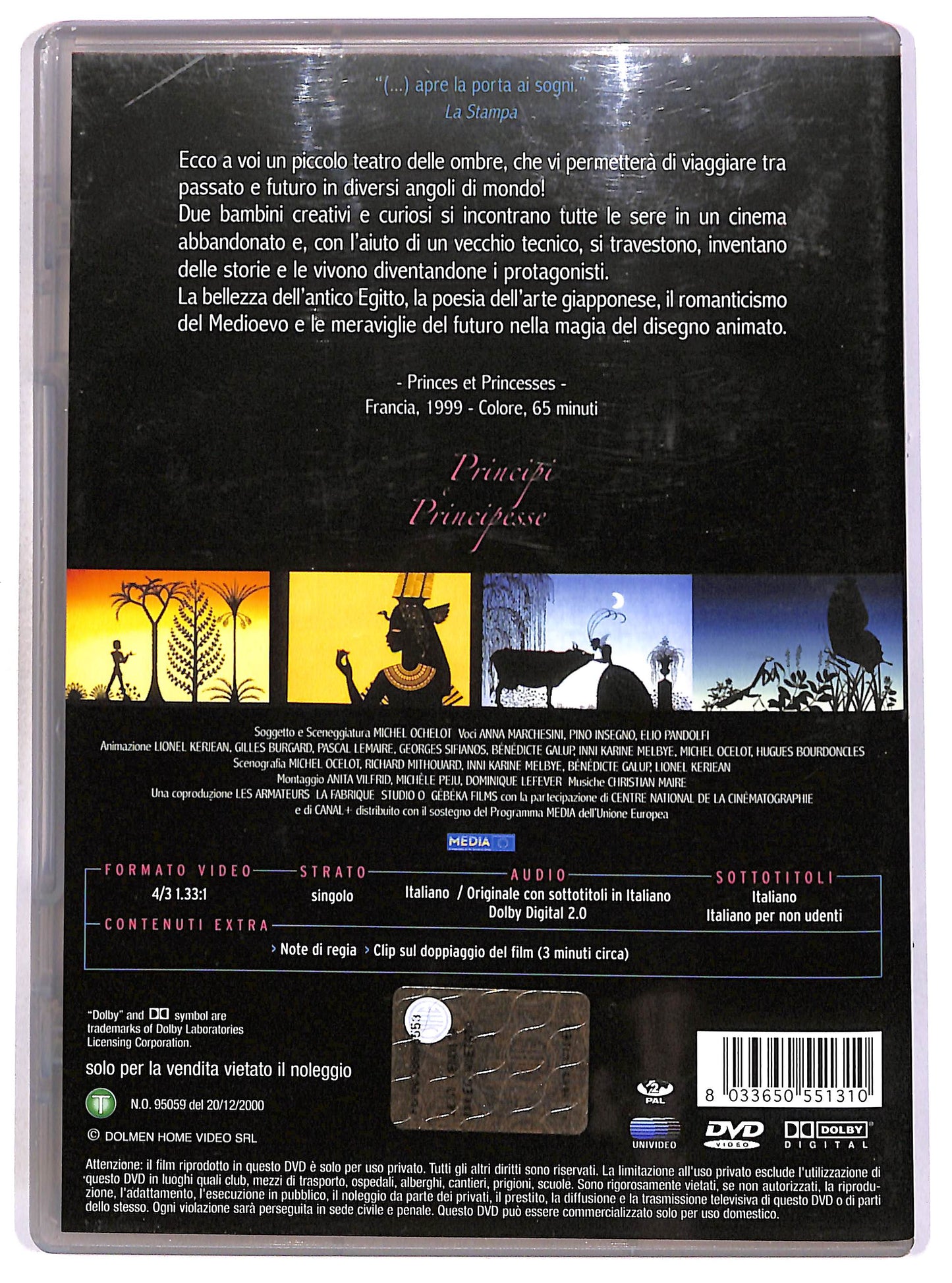 EBOND Principi e principesse DVD D690815
