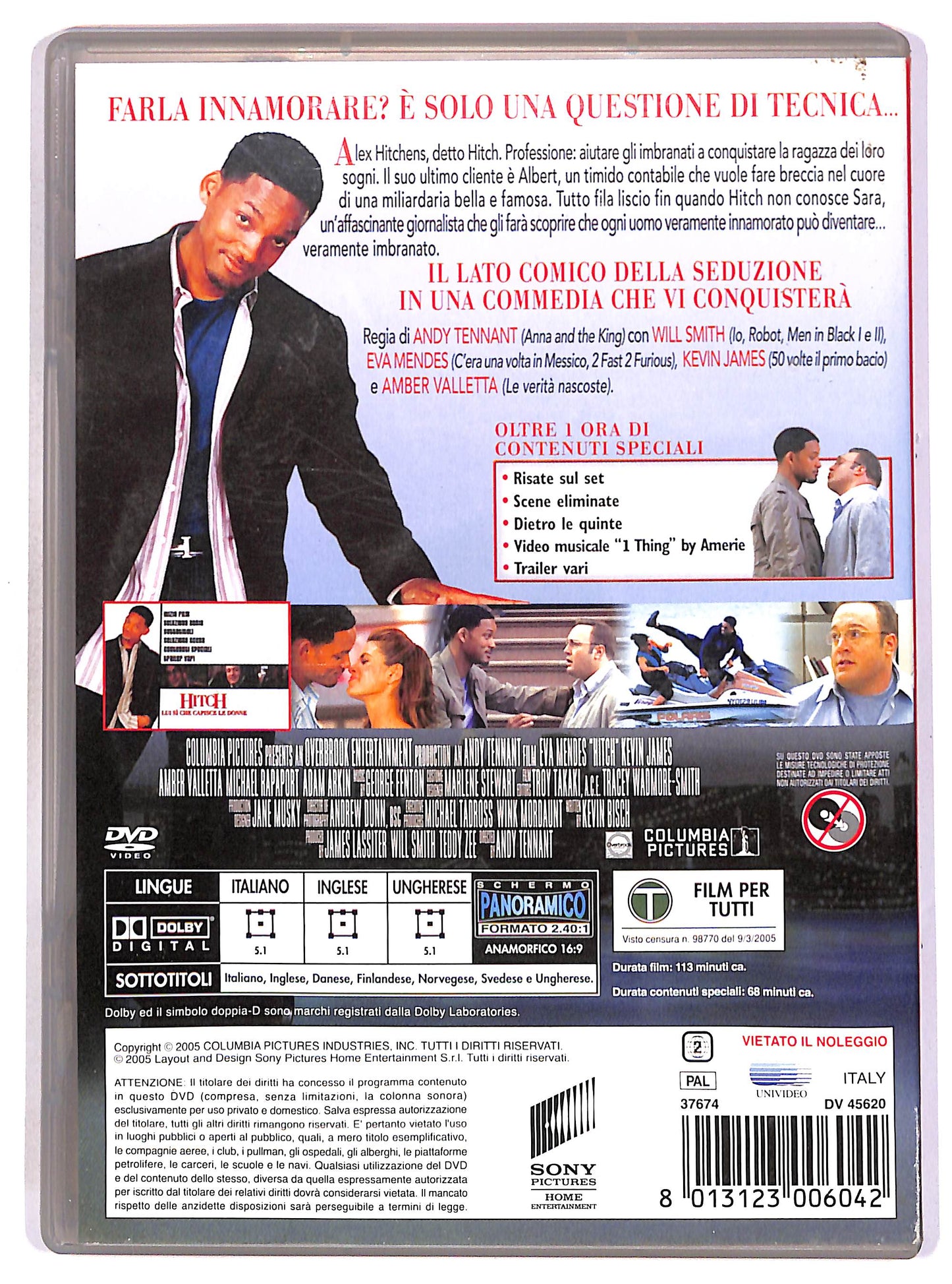 EBOND Hitch - Lui si che capisce le donne DVD D690840