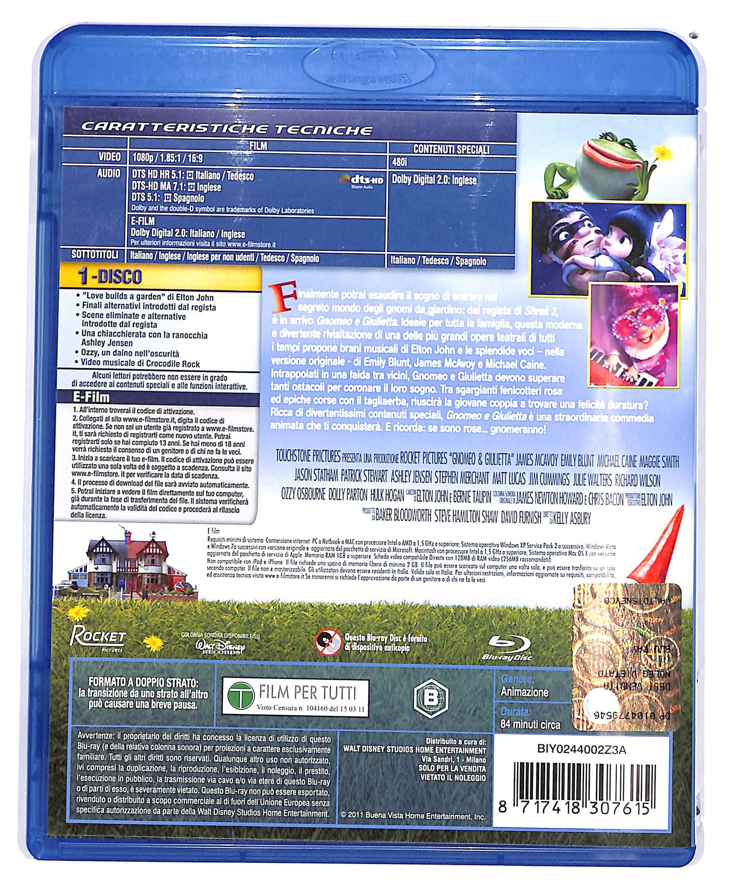 EBOND Gnomeo & Giulietta ( non contiene E-FILM)  BLURAY D691744