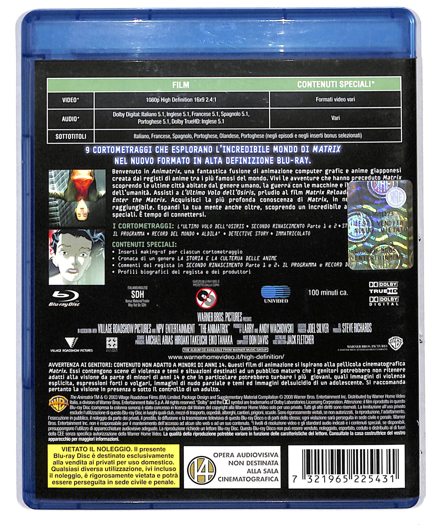 EBOND animatrix BLURAY BLURAY D691944